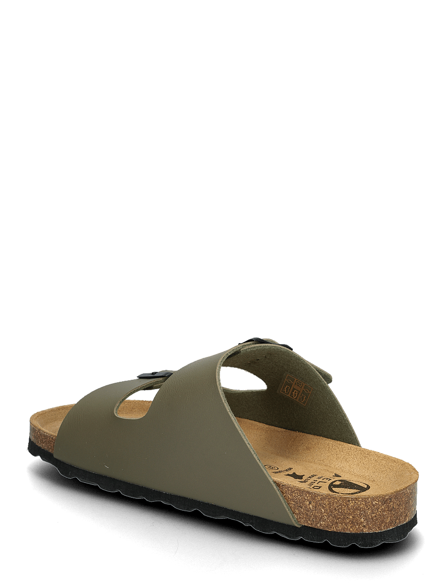 Axelda - Charlie - platta sandaler - olive/black - 2