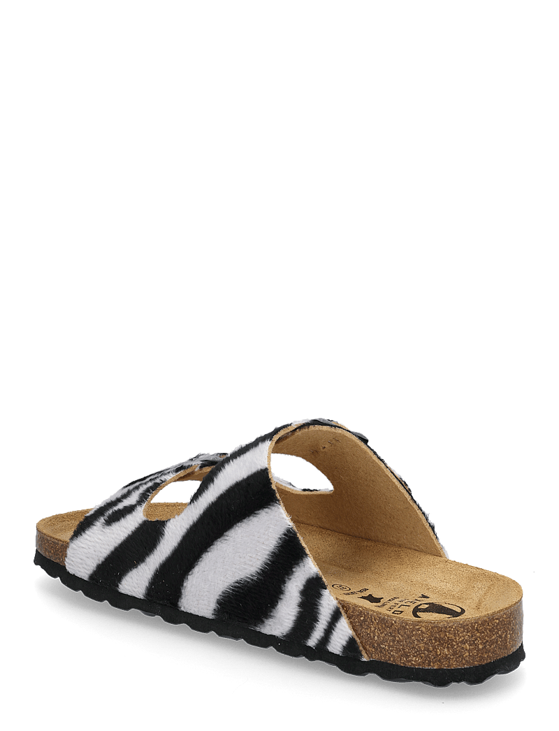 Axelda - Charlie - platta sandaler - zebra - 2