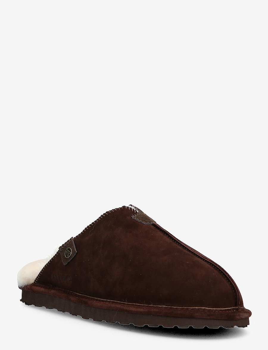Axelda - Åbo - hausschuhe - dk brown/creme - 0