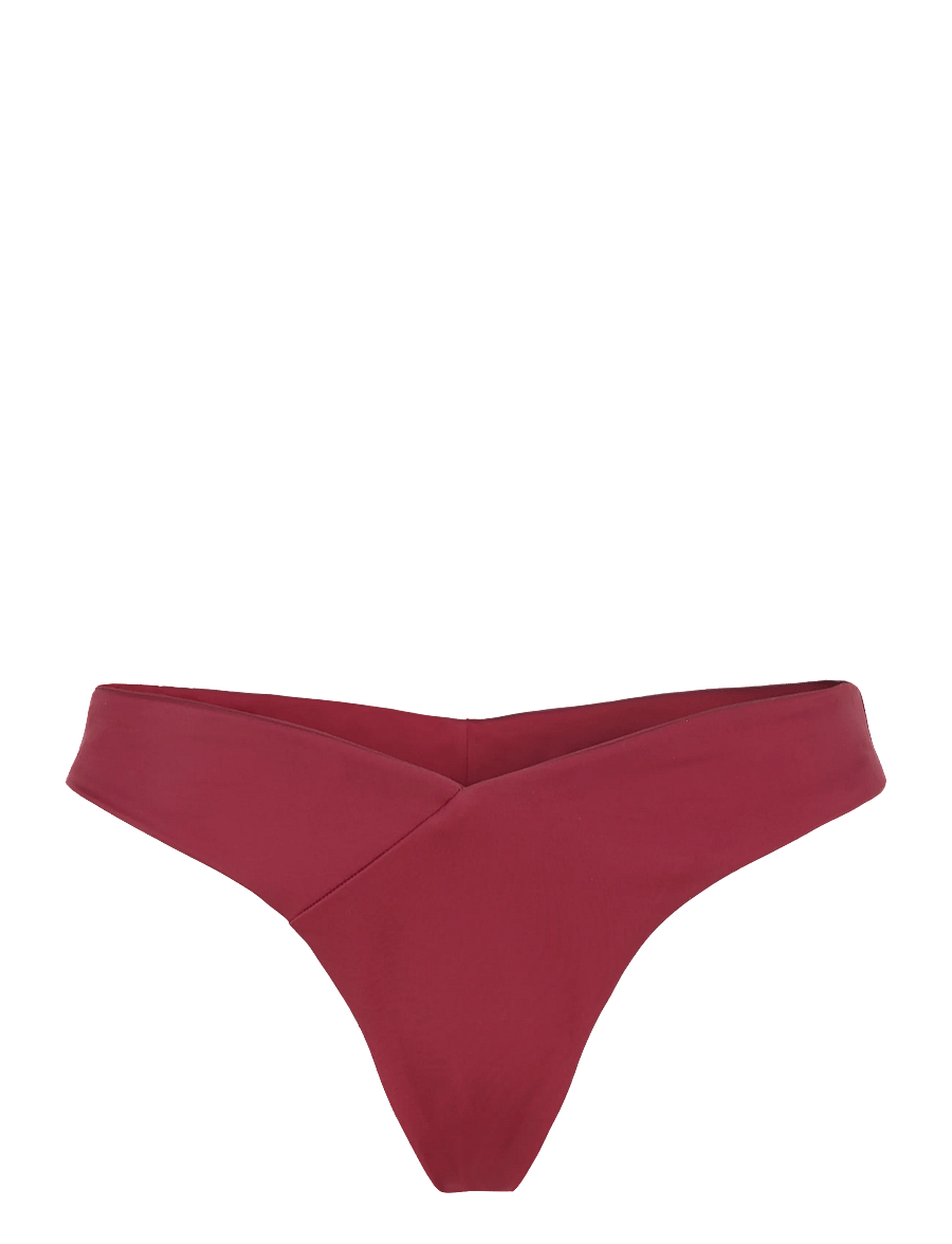 AYA Label - The Aphrodite Bottom - brazilian bikinis - burgundy red - 1