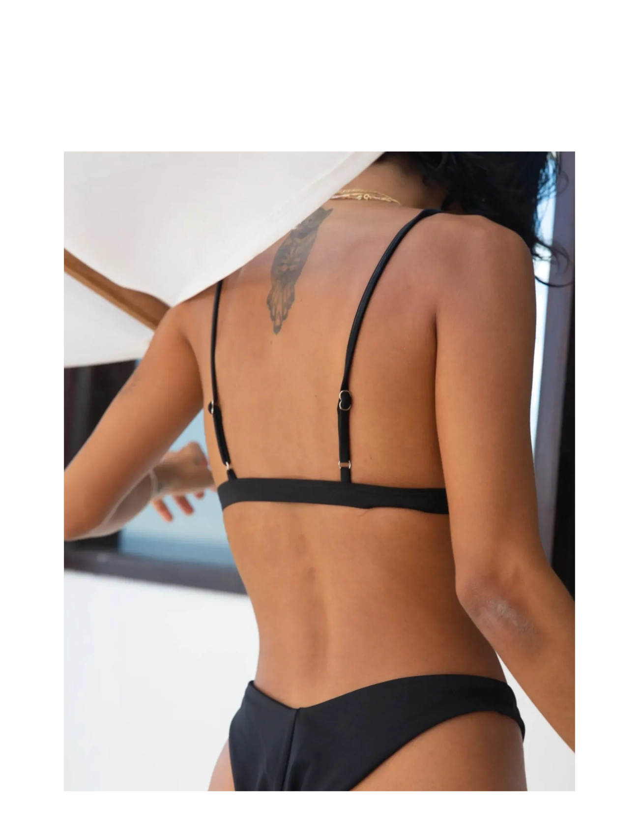AYA Label - The Erato Top - triangelformad bikinis - black - 2