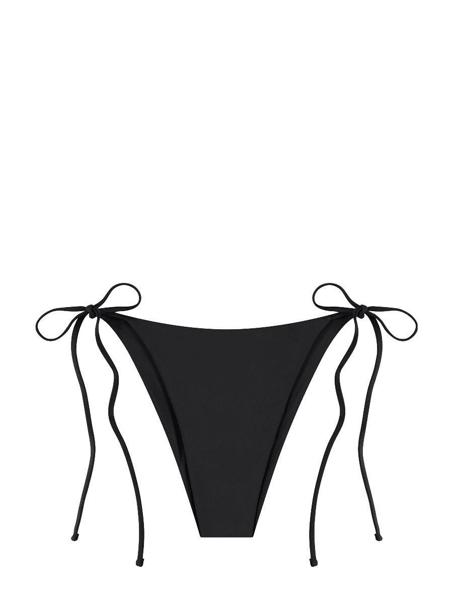 AYA Label - The Iris Bottom - side tie bikinitrosor - black - 1