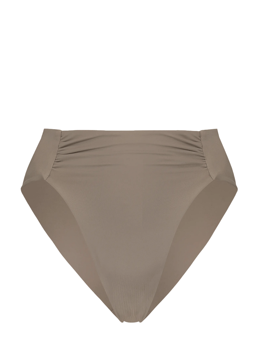 AYA Label - The Peitho Bottom - high waist bikini bottoms - taupe - 1