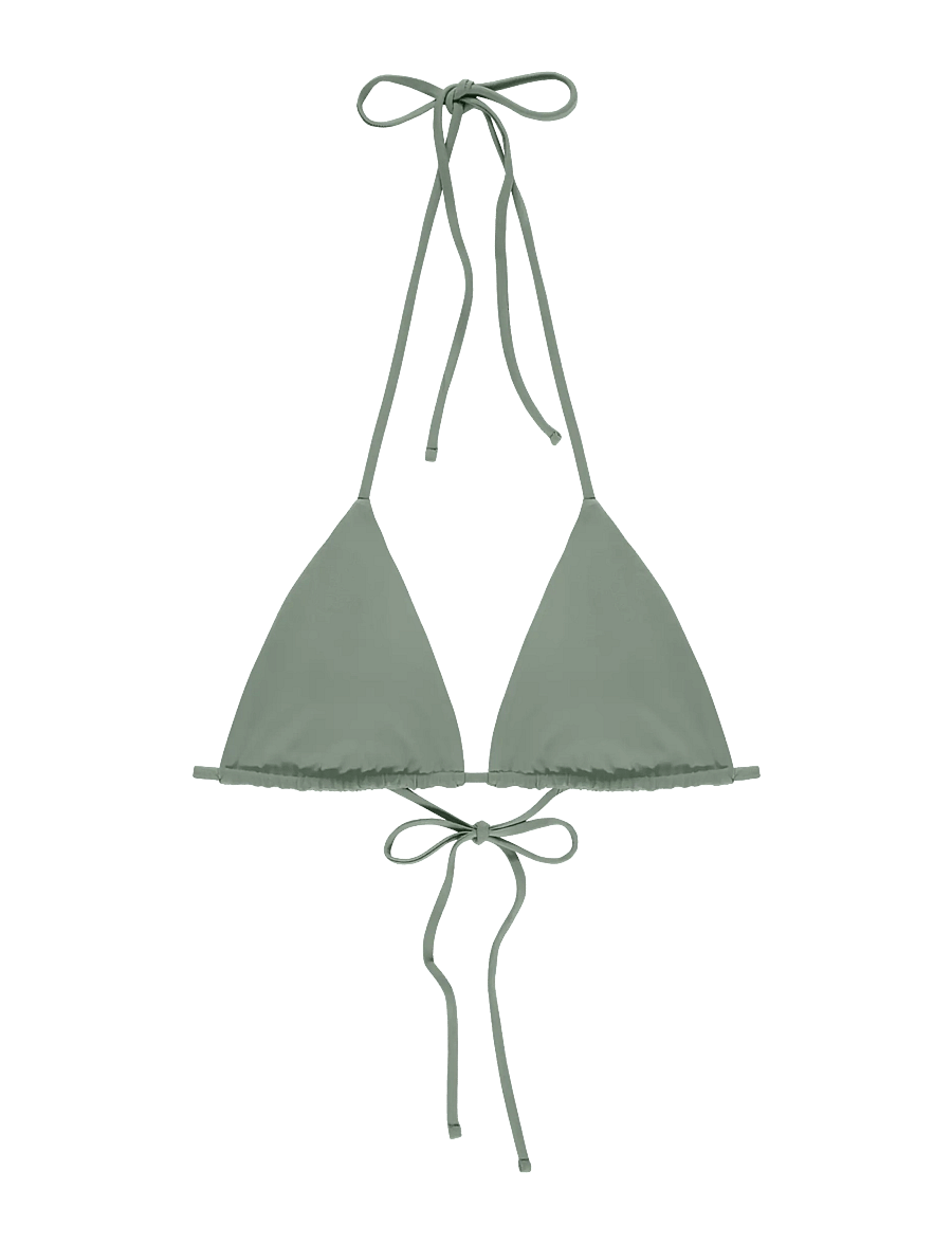 AYA Label - The Iris Top - triangelformad bikinis - sage green - 1