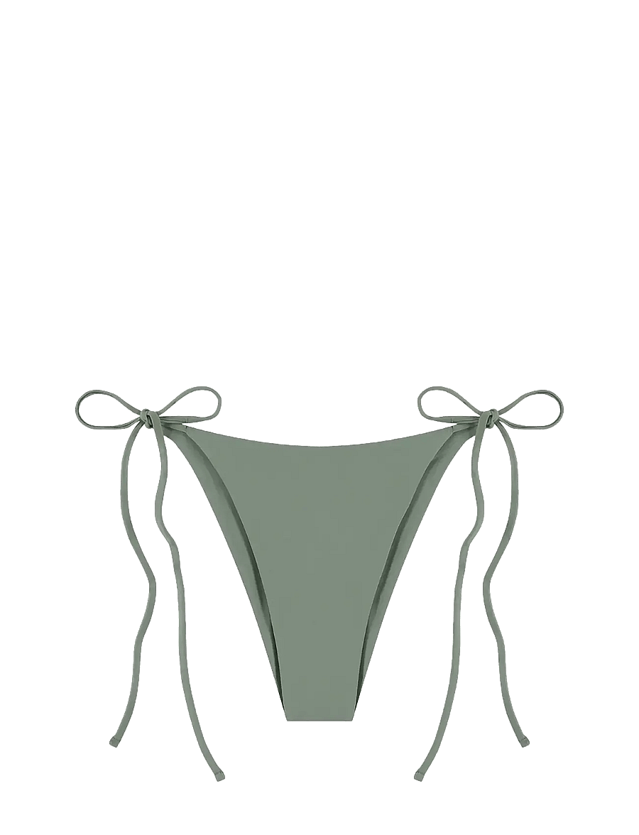 AYA Label - The Iris Bottom - bikini ar siksniņām sānos - sage green - 1
