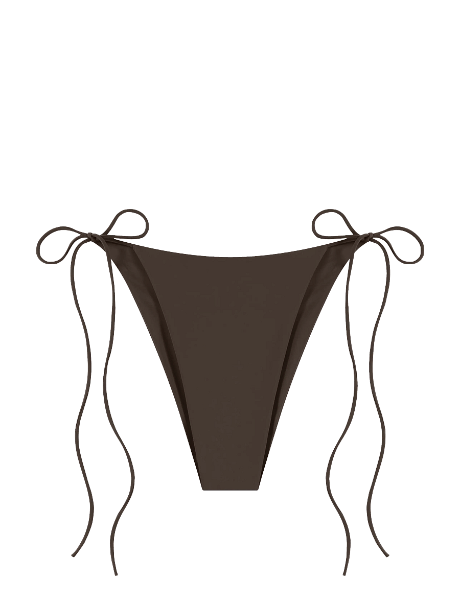 AYA Label - The Selene Bottom - side tie bikinitrosor - ristretto - 1