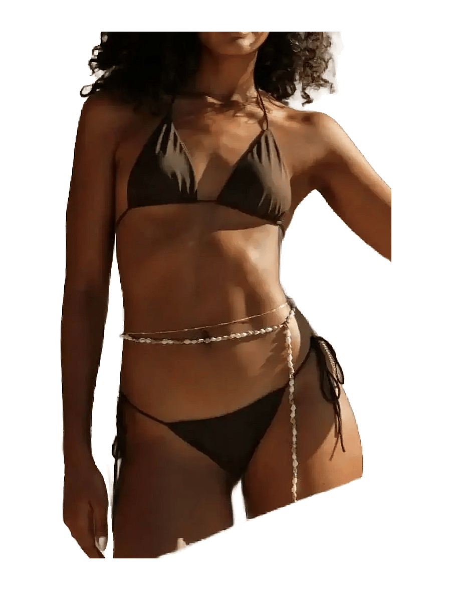 AYA Label - The Selene Bottom - side tie bikinitrosor - ristretto - 3