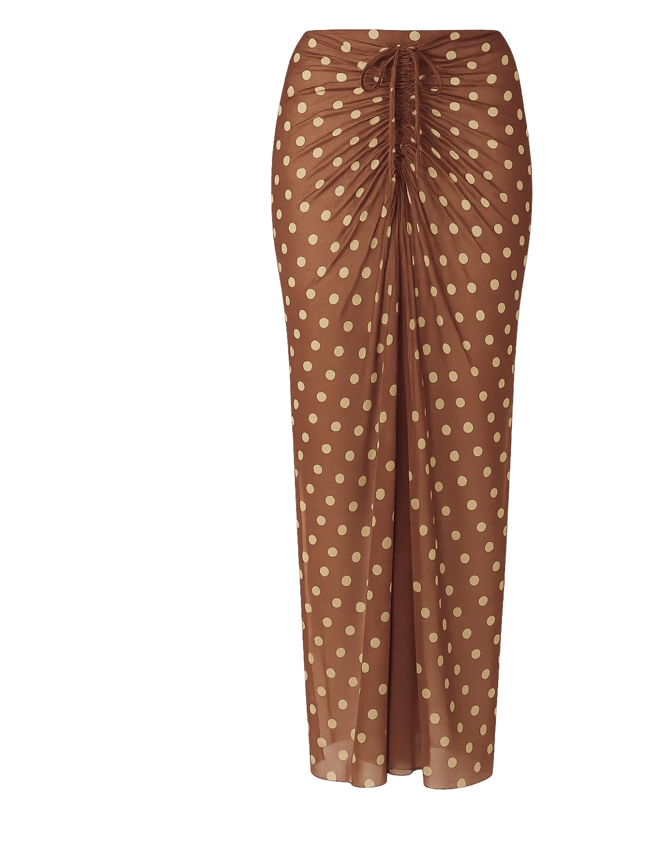 AYA Label The Athena Skirt Mesh - Maillots de bain - POLKA / brown