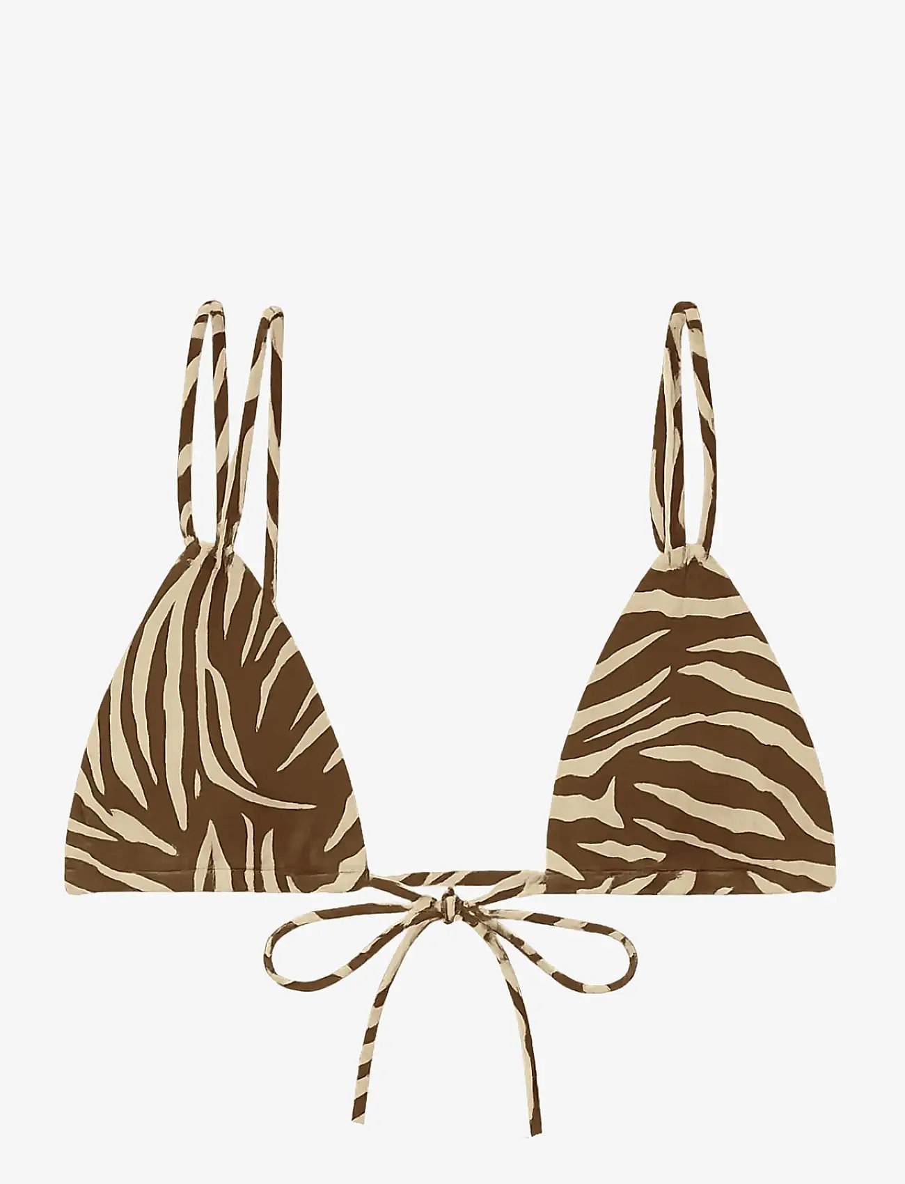 AYA Label - The Rhea Top - triangle bikinis - zebra - 1