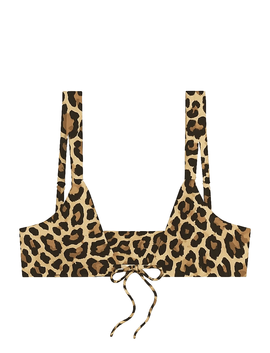 AYA Label - The Athena Top - triangelformad bikinis - cheetah - 1