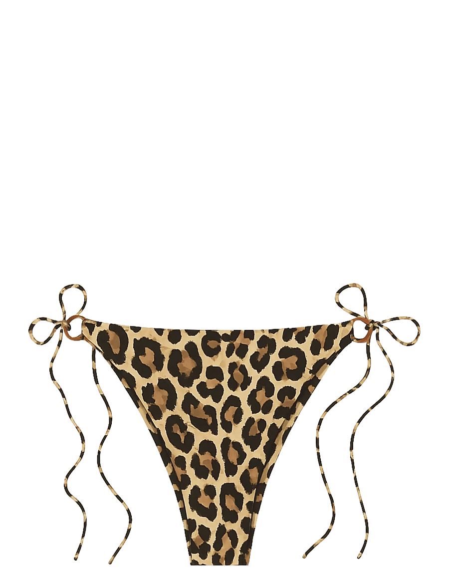 AYA Label - The Athena Bottom - küljele seotavad bikiinid - cheetah - 1