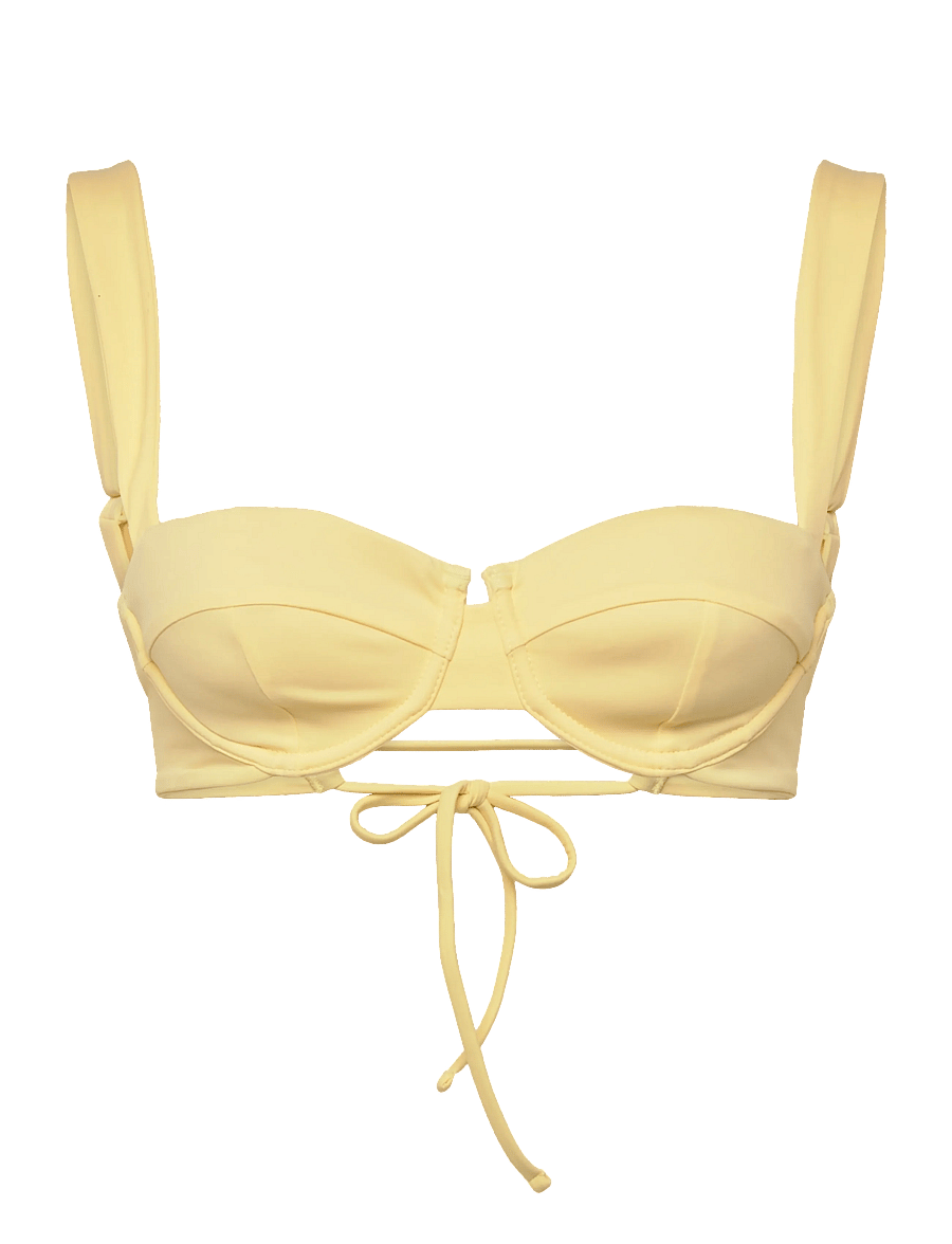 AYA Label - The Clio Top - bikinitoppe med bøjle - butter yellow - 1