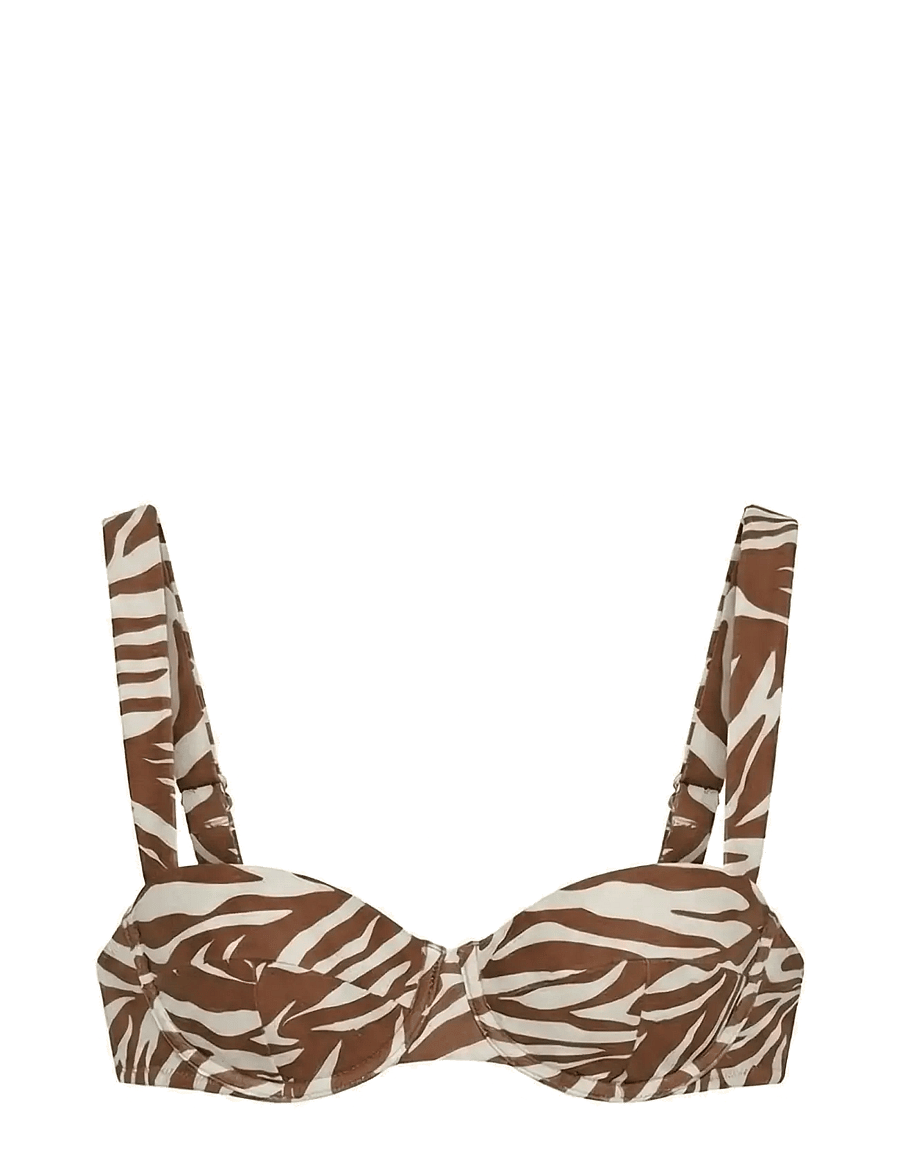 AYA Label - The Clio Top - bikinio liemenėlės su lankeliais - zebra - 1
