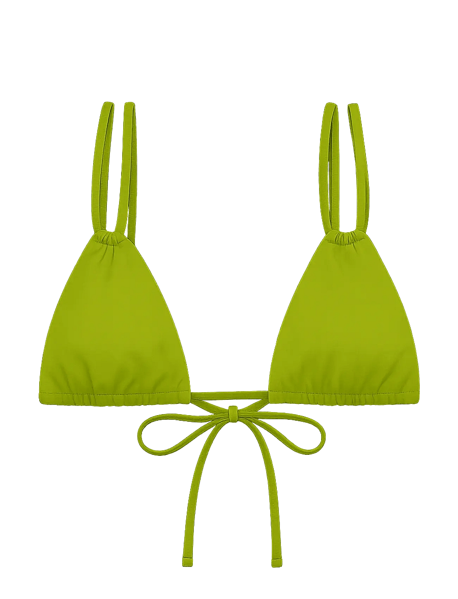 AYA Label - The Rhea Top - dreieck-bikini-oberteile - lime green - 1
