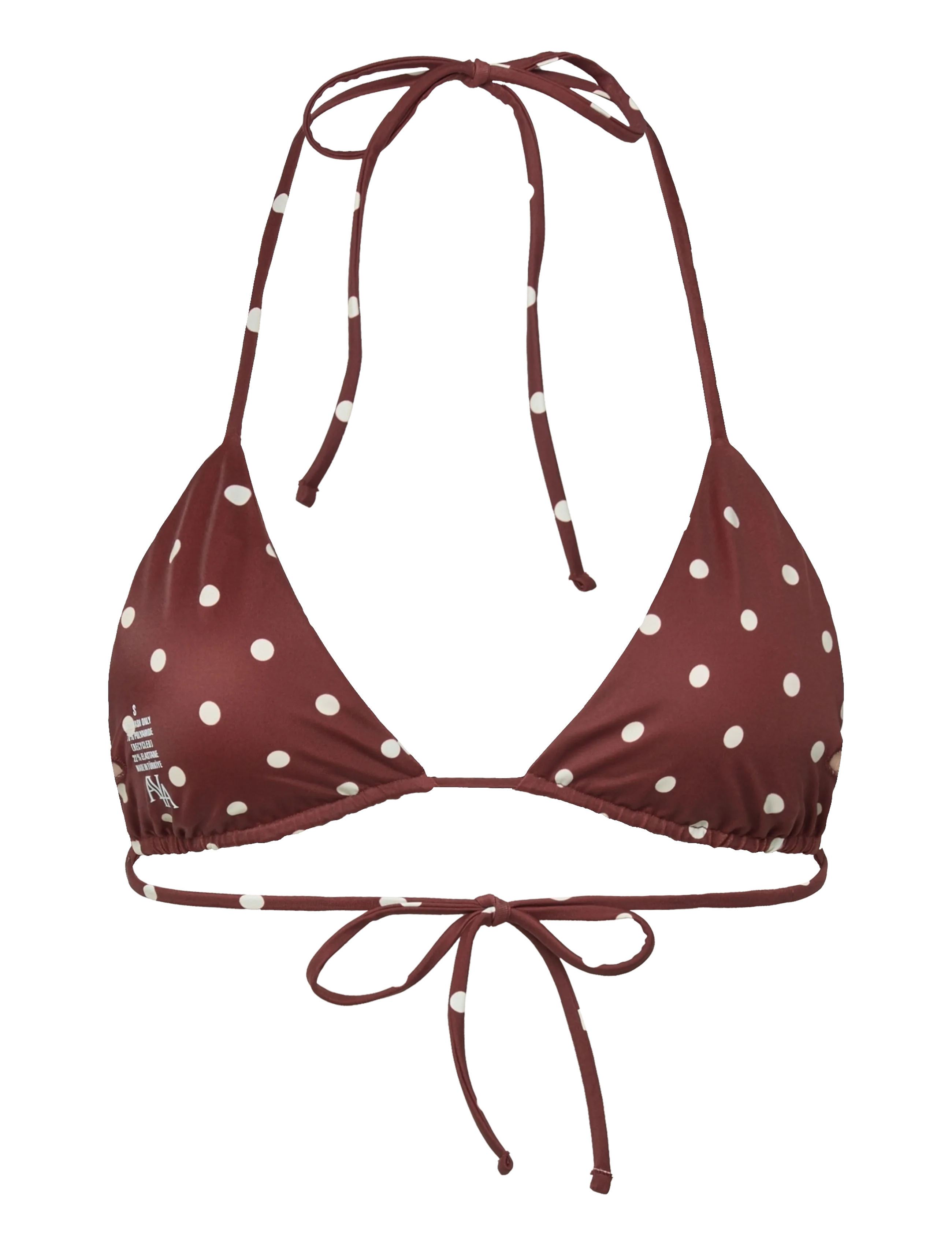 AYA Label - The Iris Top - bikinis med trekantform - polka - 2