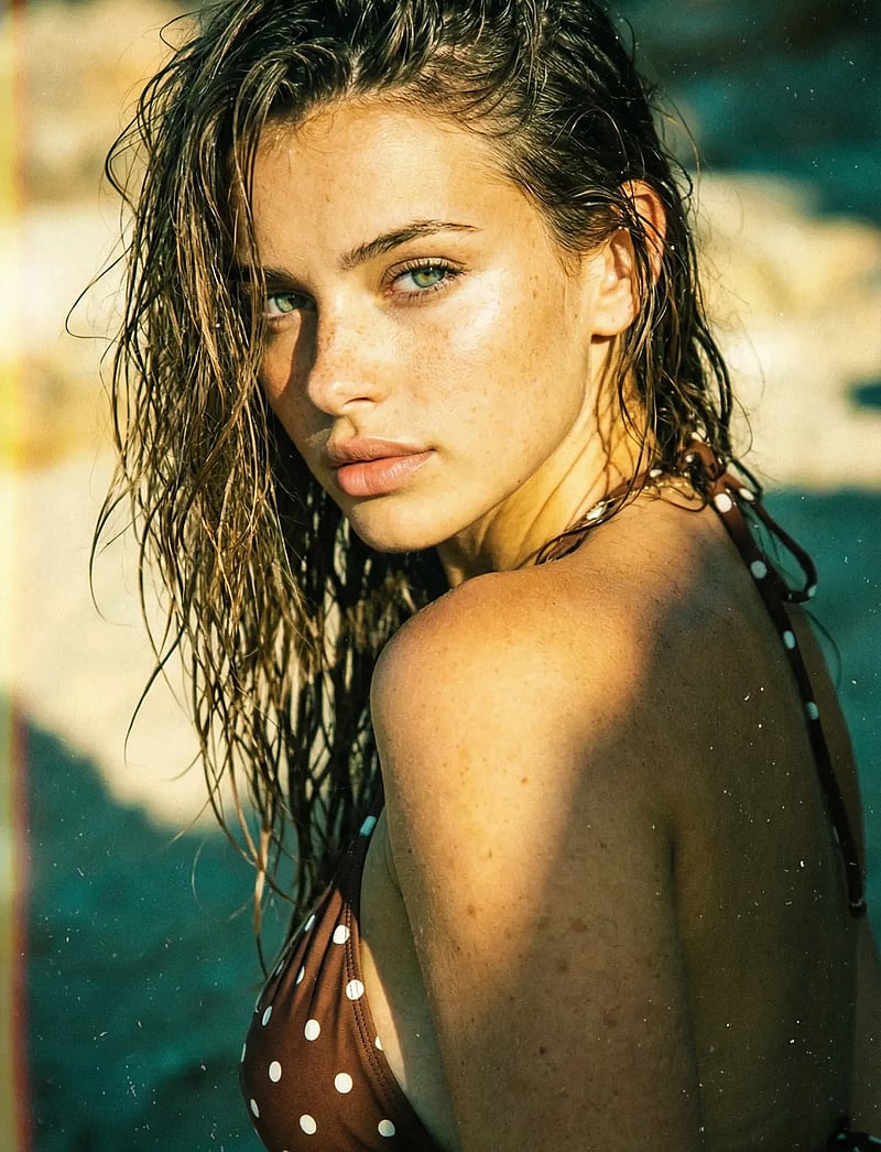 AYA Label - The Iris Top - triangelformad bikinis - polka - 3