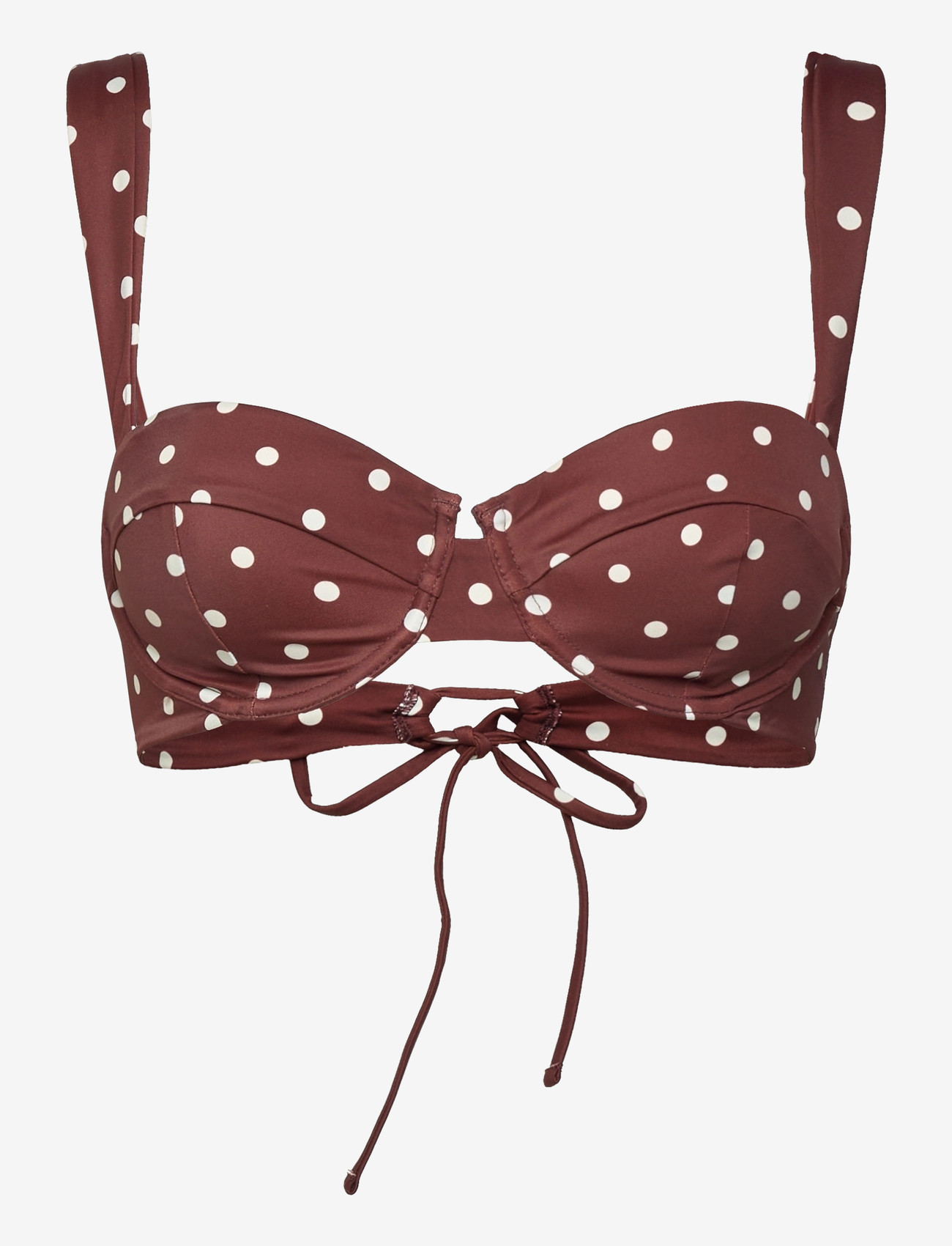 AYA Label - The Clio Top - bikinitoppe med bøjle - polka - 1