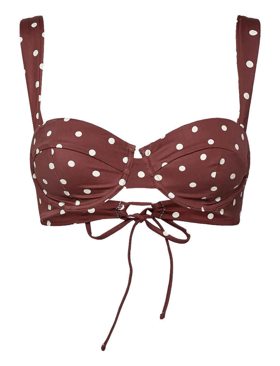 AYA Label - The Clio Top - bikini-oberteile mit bügel - polka - 1