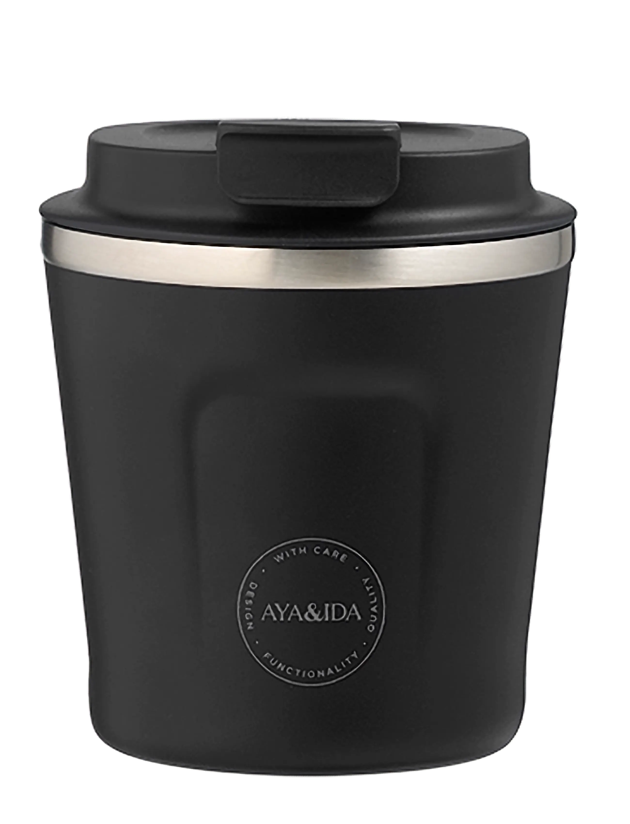 AYA&IDA CUP2GO - Thermostassen - MATTE BLACK / black