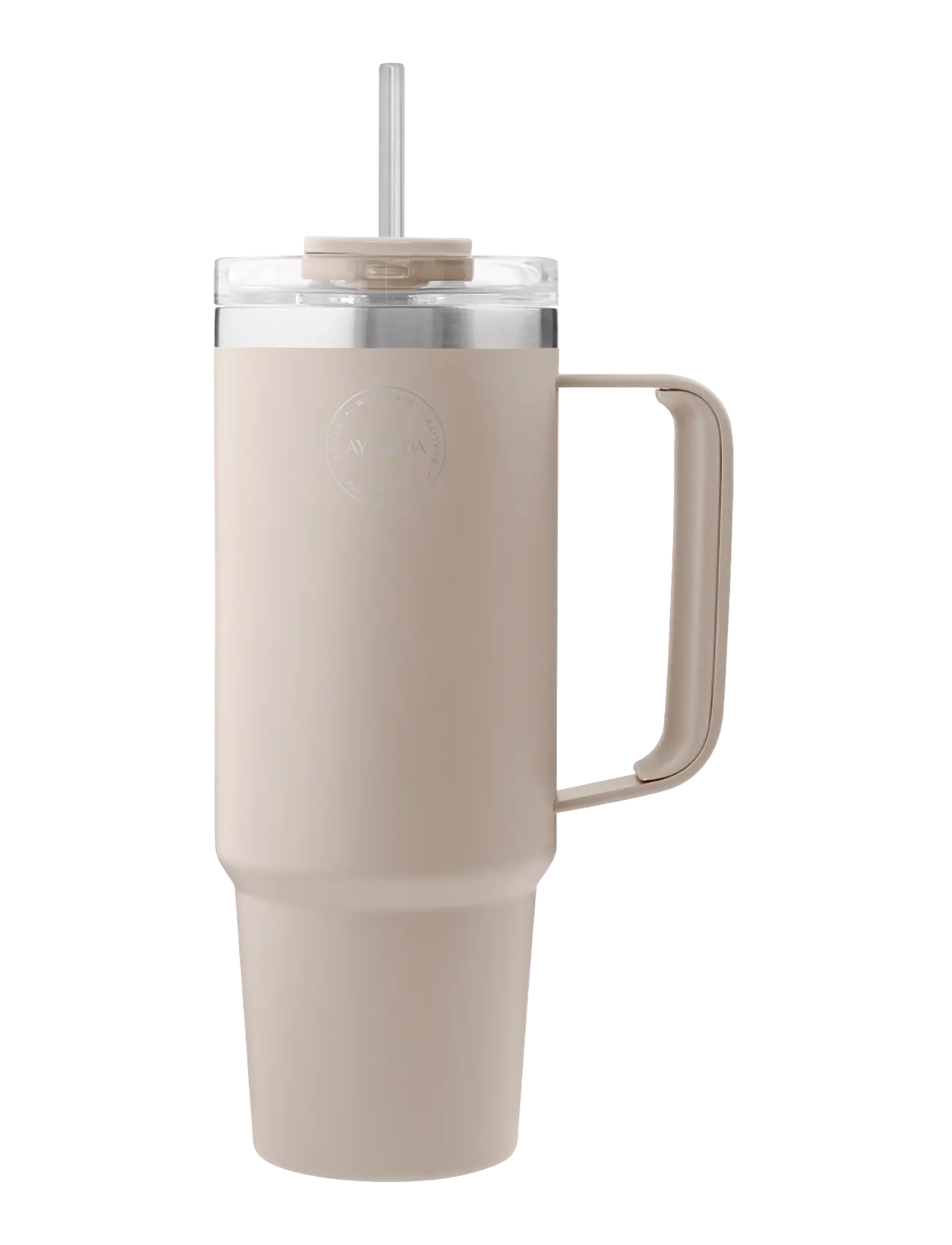 AYA&IDA Thermo Cup With Straw, Thermal Kop, Beige, Str: 885 ML