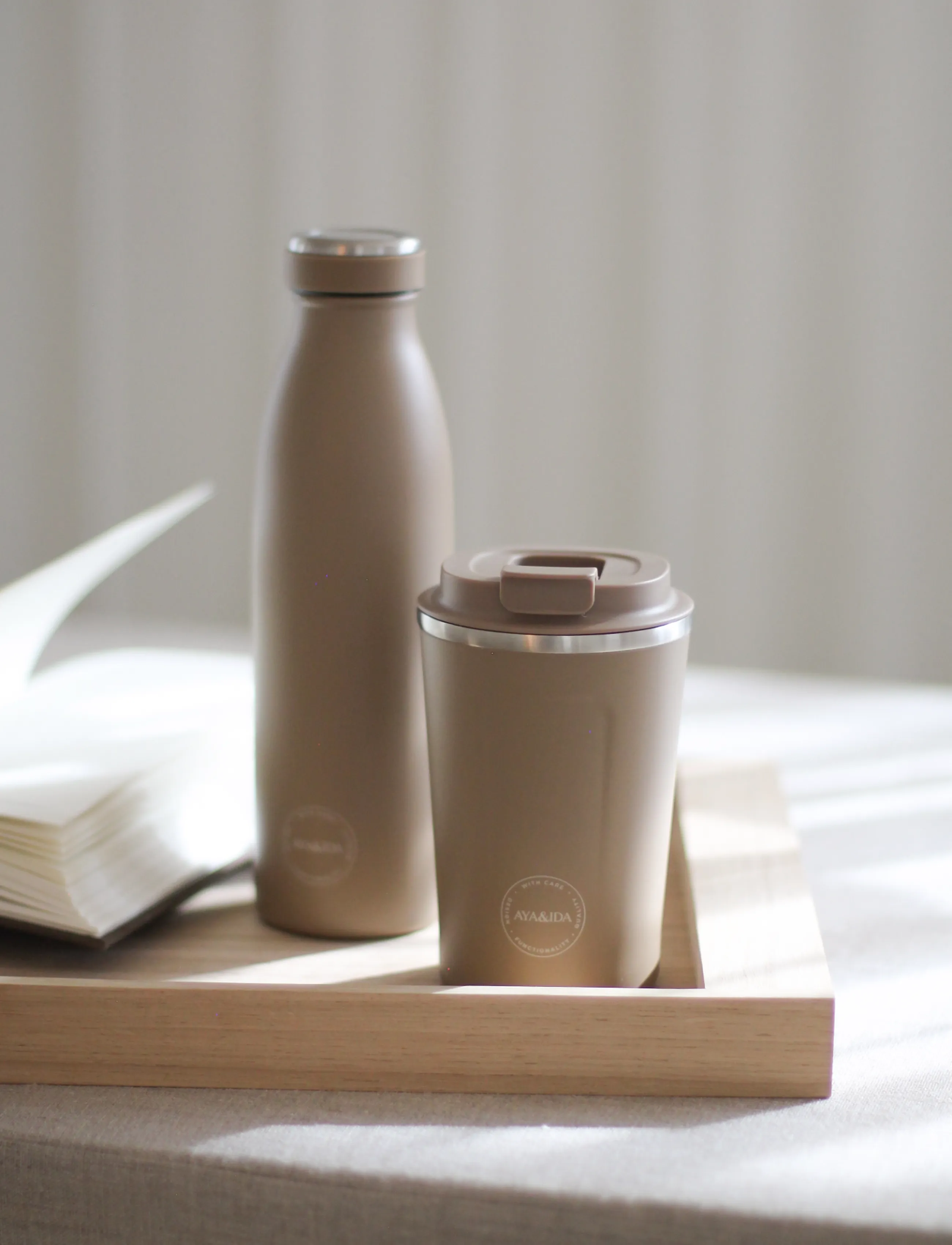 AYA&IDA Cup2Go, 380 ml, Brown, Kopper Og Krus > Termokopper, Unisex