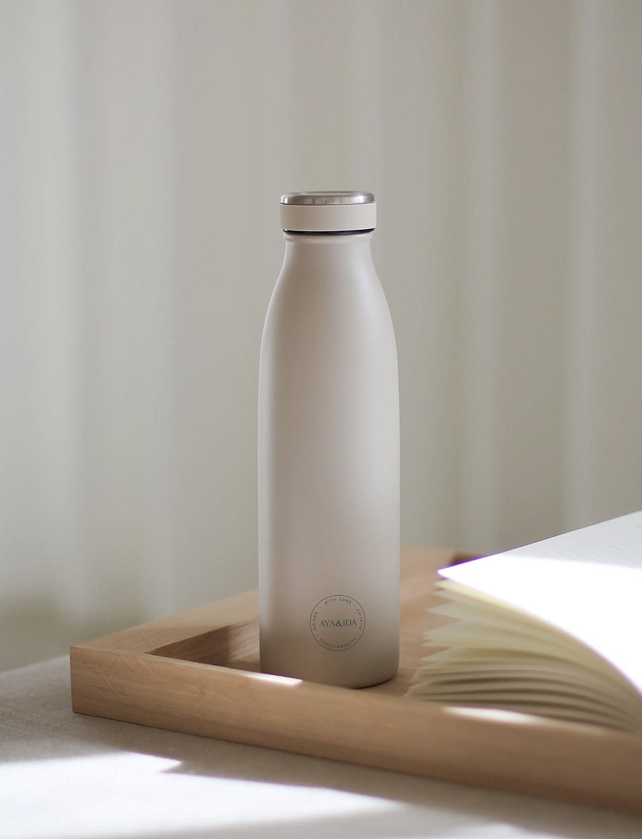 AYA&IDA - Drinking Bottle - termoskannud - cream beige - 0
