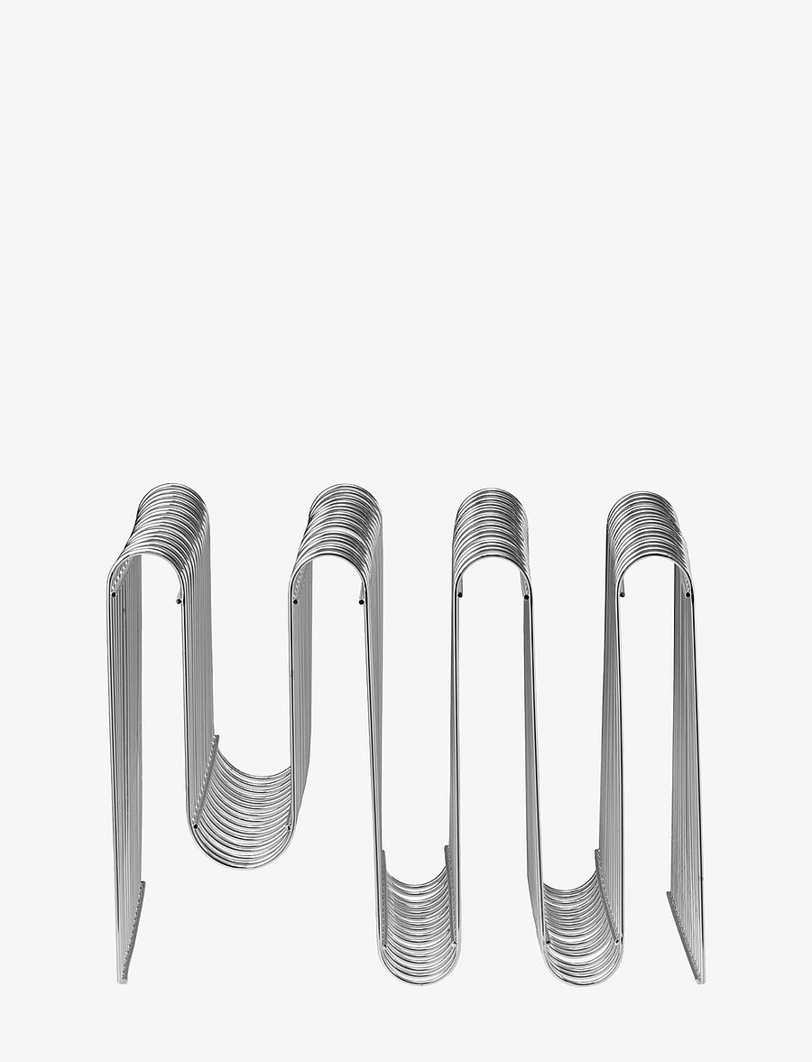 AYTM - CURVA magazine holder - zeitschriftenhalter - silver - 2