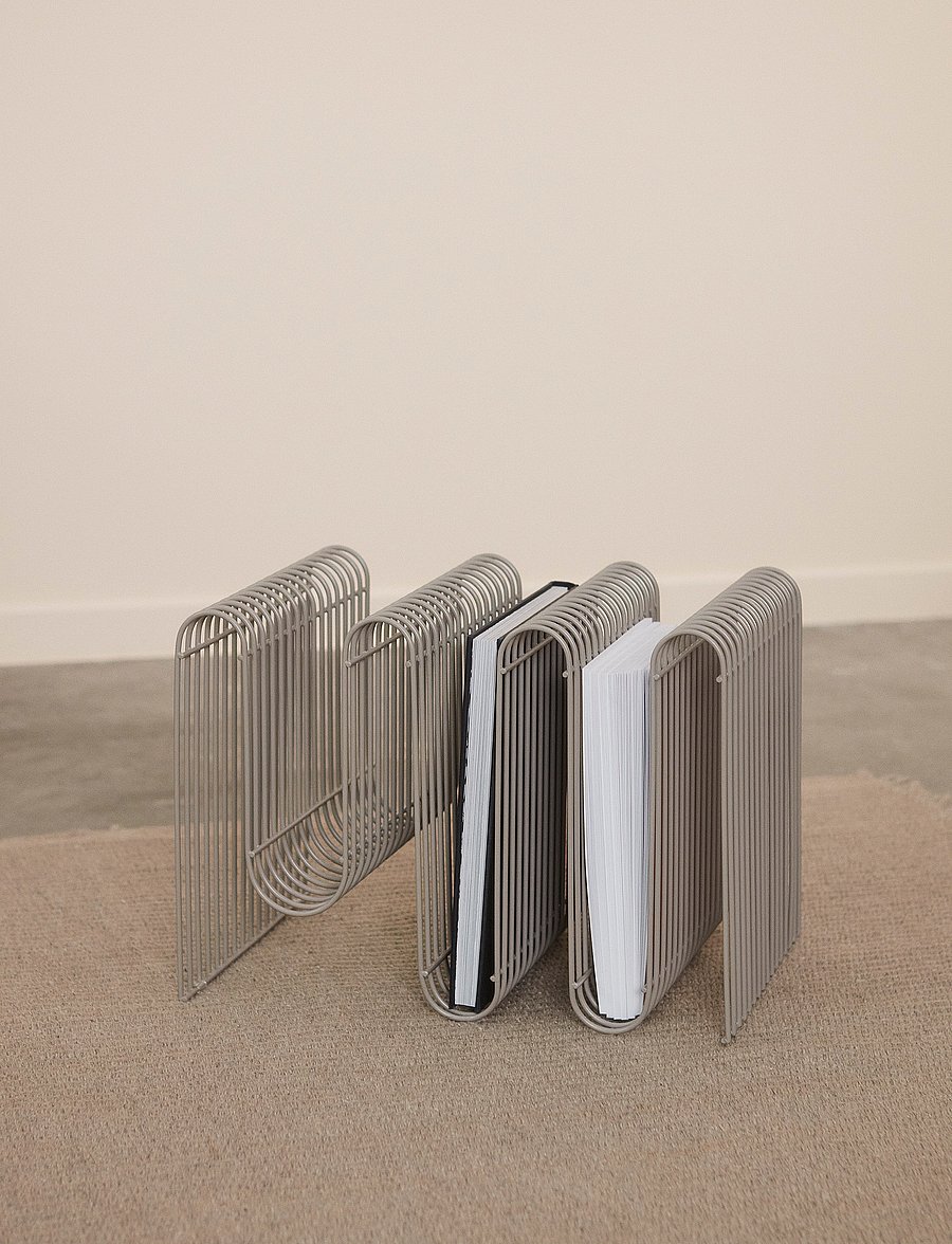 AYTM - CURVA magazine holder - ajakirja hoidik - taupe - 0
