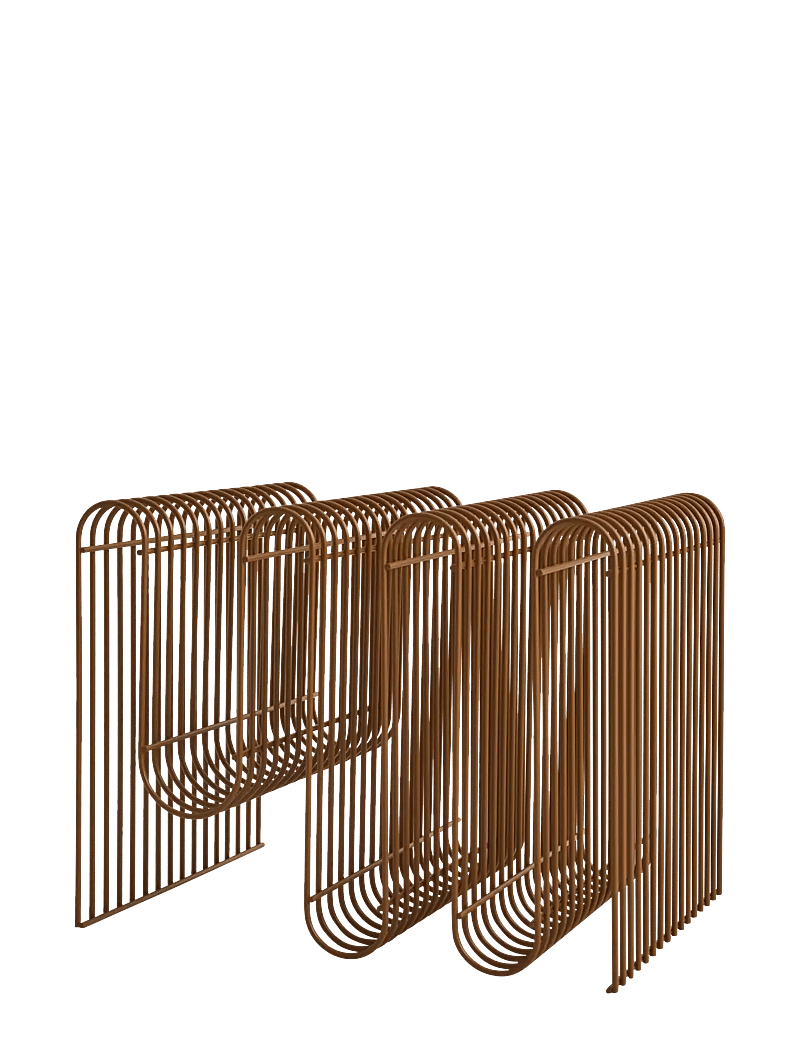 AYTM - CURVA magazine holder - zeitschriftenhalter - amber - 1