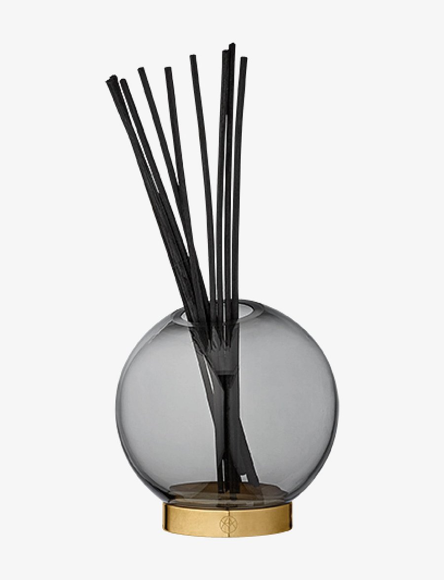 AYTM - GLOBE vase w. stand - vaser - black/gold - 0