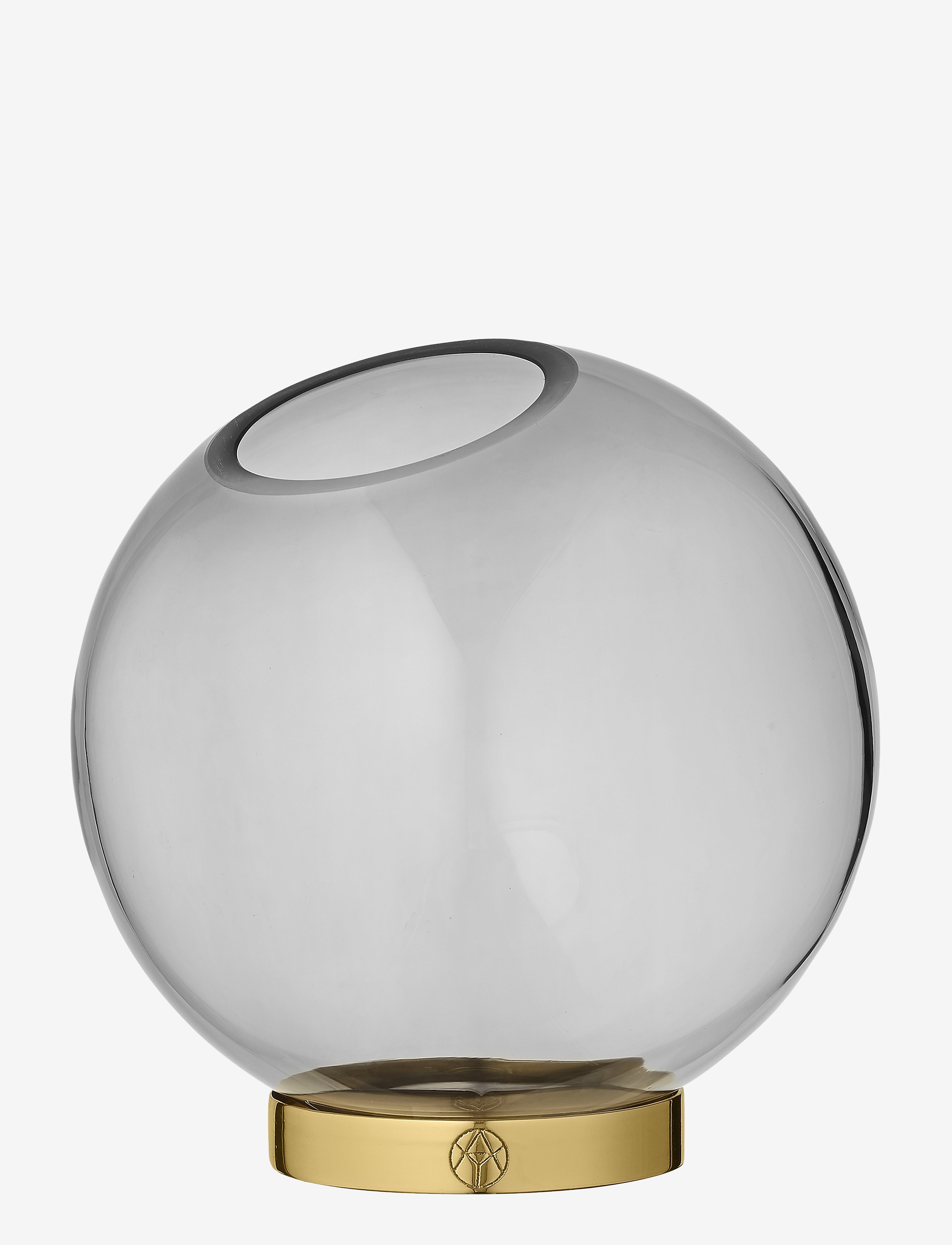 AYTM Globe Vase M. Fod, H17 cm, Decoration, Schwarz - Vases, Homeware