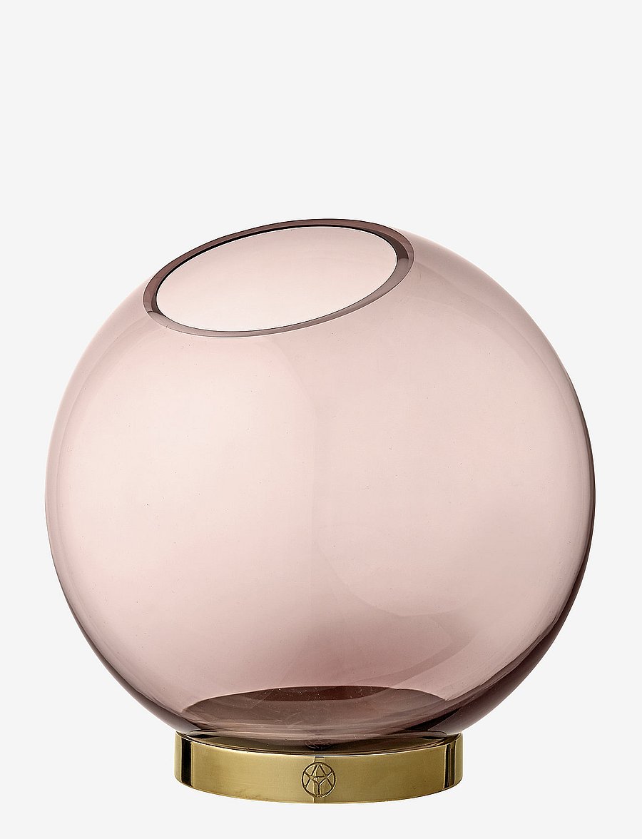 AYTM - GLOBE vase w. stand - wazony - rose/gold - 0