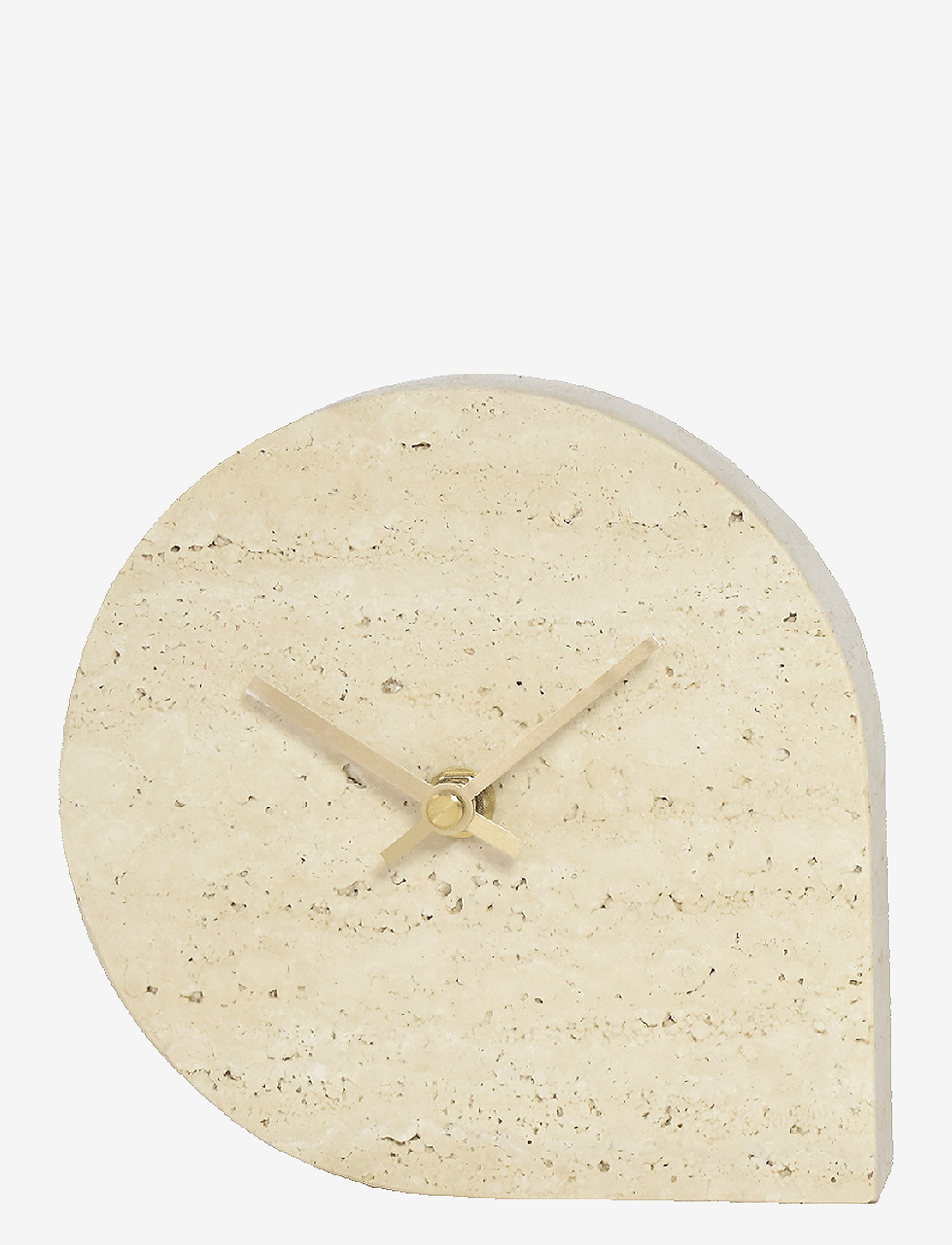 AYTM - STILLA clock - uz kamīna un galda noliekami pulksteņi - travertine - 0