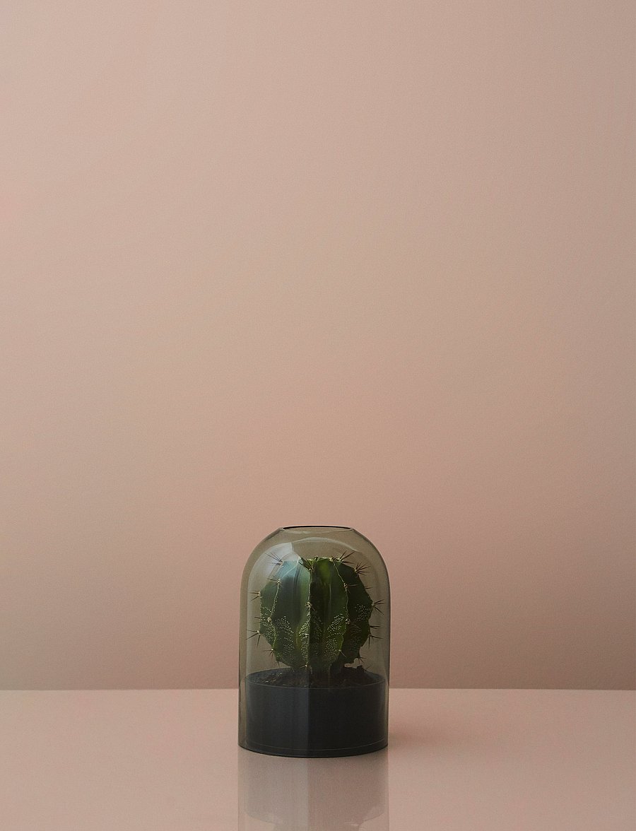 AYTM - TOTA lantern - vasen - amber/black - 3