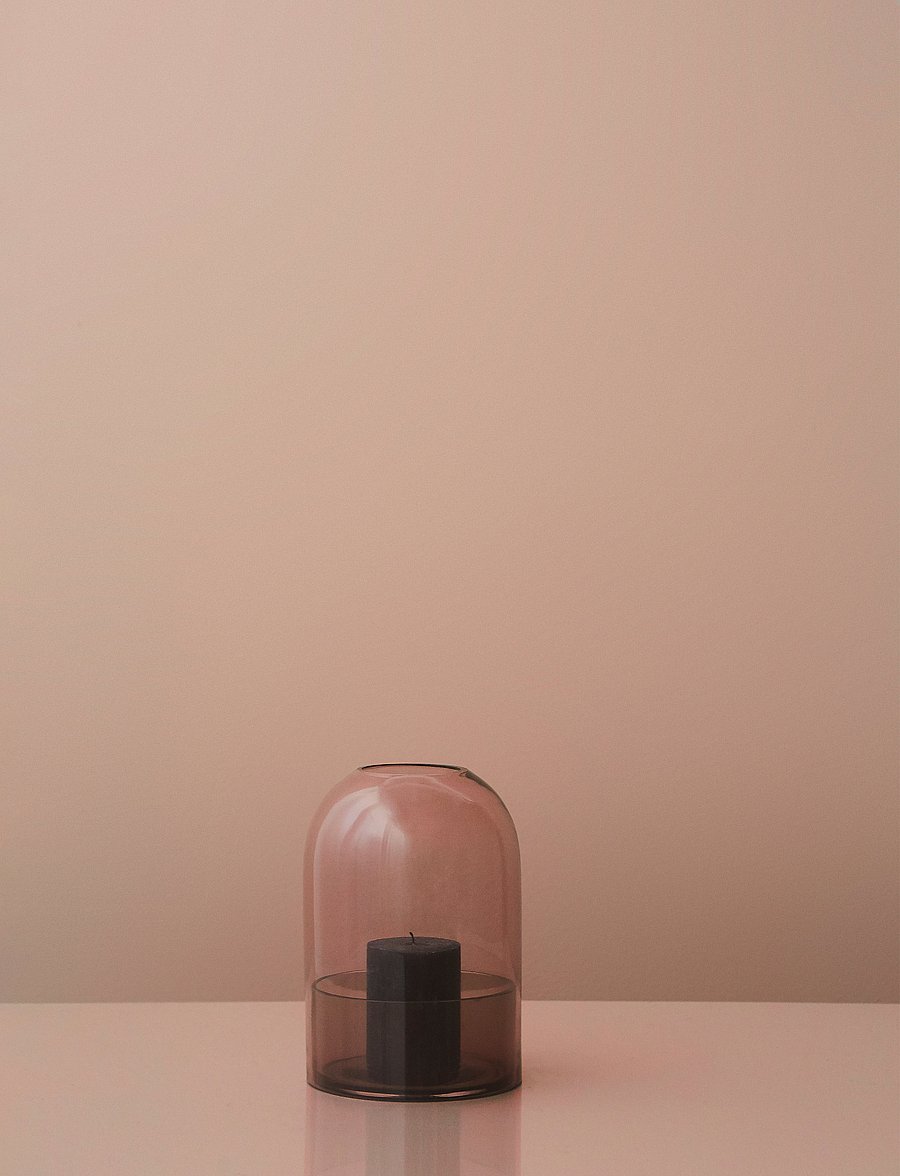 AYTM - TOTA lantern - vasen - amber/black - 4