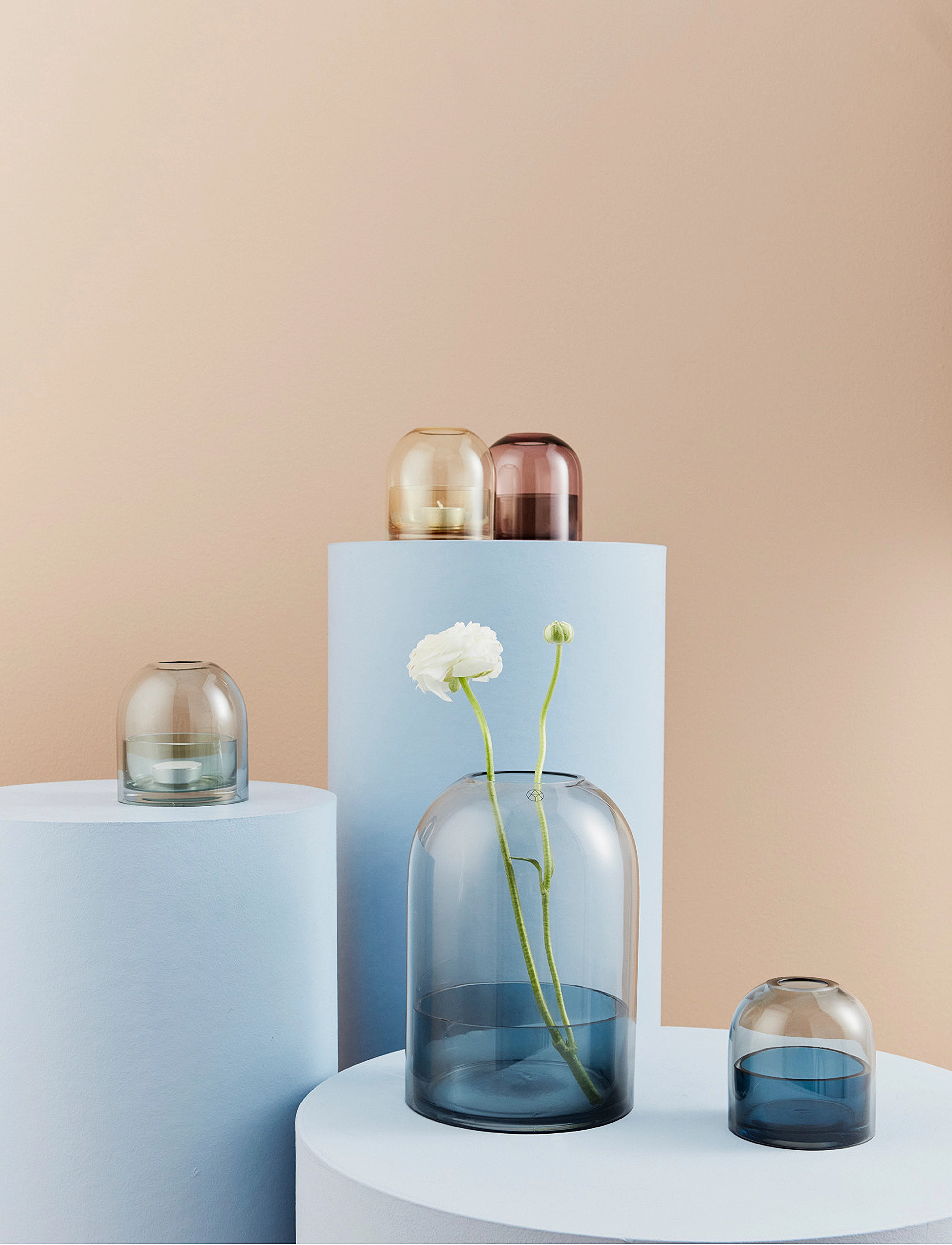 AYTM - TOTA lanterne til fyrfadslys - lanterner - amber/black - 3