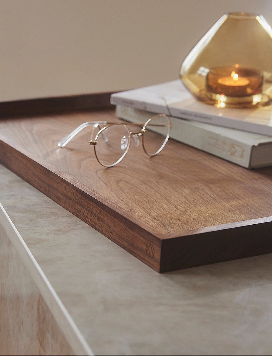 AYTM - UNITY wooden tray - dekoratiivsed vaagnad - walnut - 5