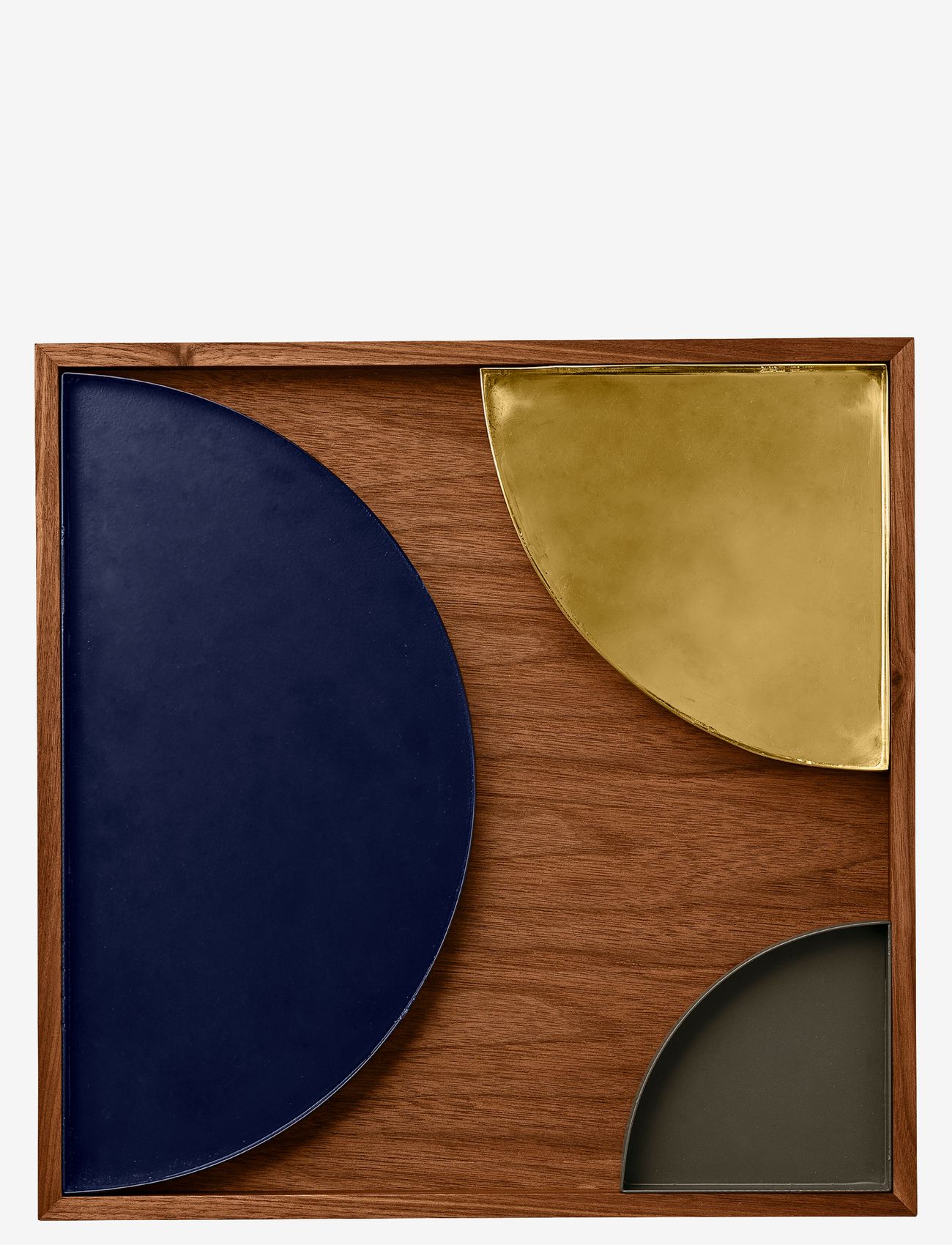 AYTM - UNITY wooden tray - dekoschalen - walnut - 3