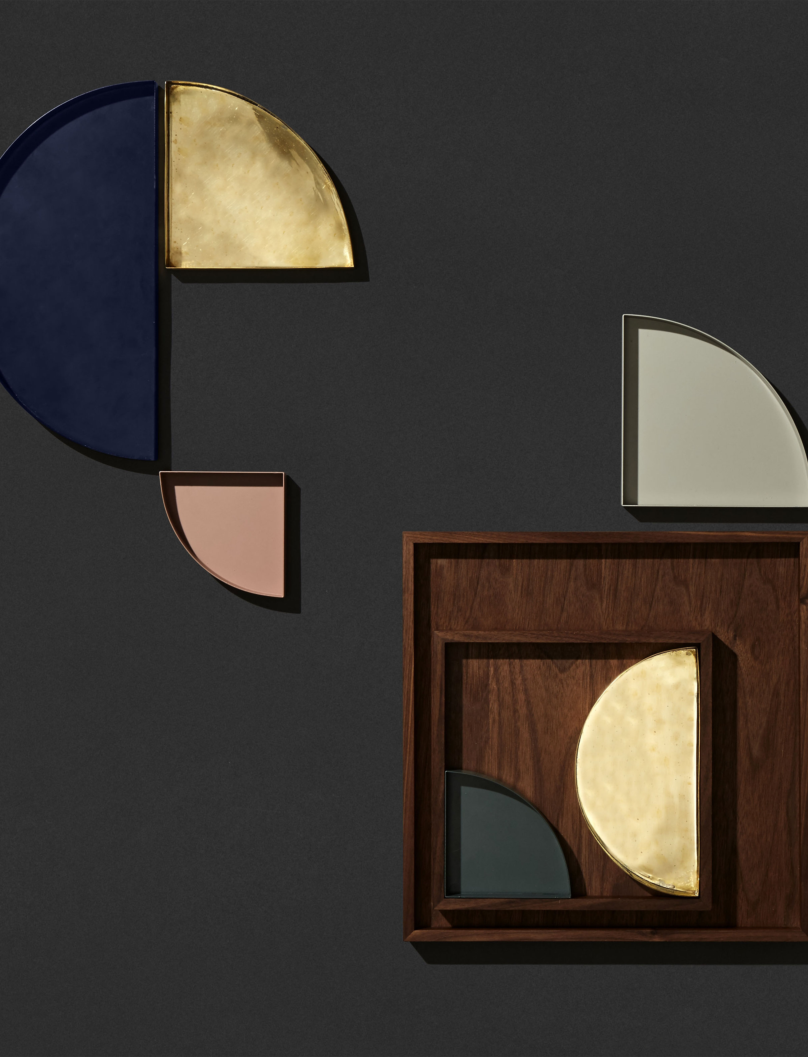 AYTM - UNITY wooden tray - dekoratīvie šķīvji - walnut - 1
