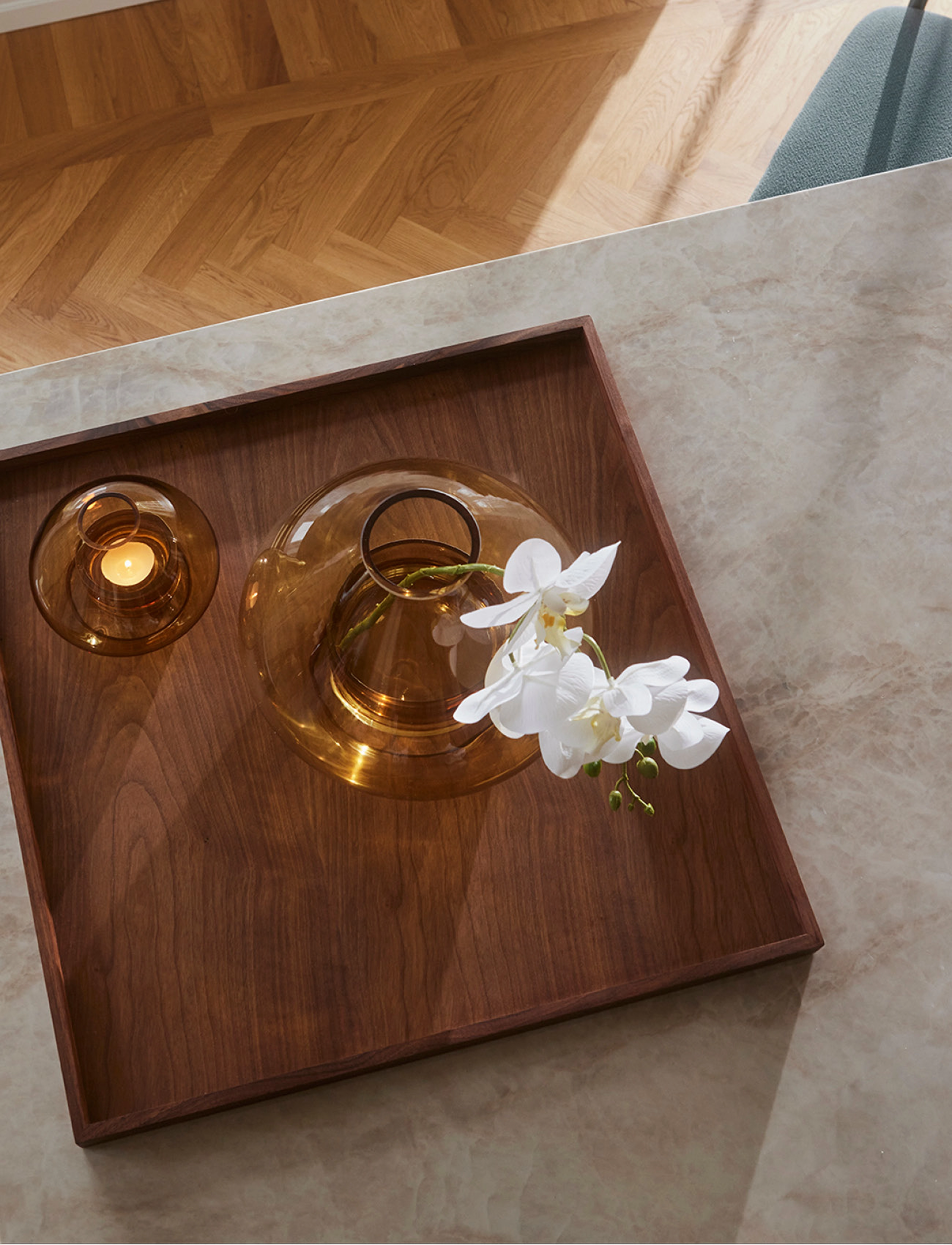 AYTM - UNITY wooden tray - dekoratīvie šķīvji - walnut - 2