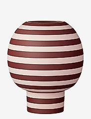 VARIA sculptural vase - ROSE/BORDEAUX