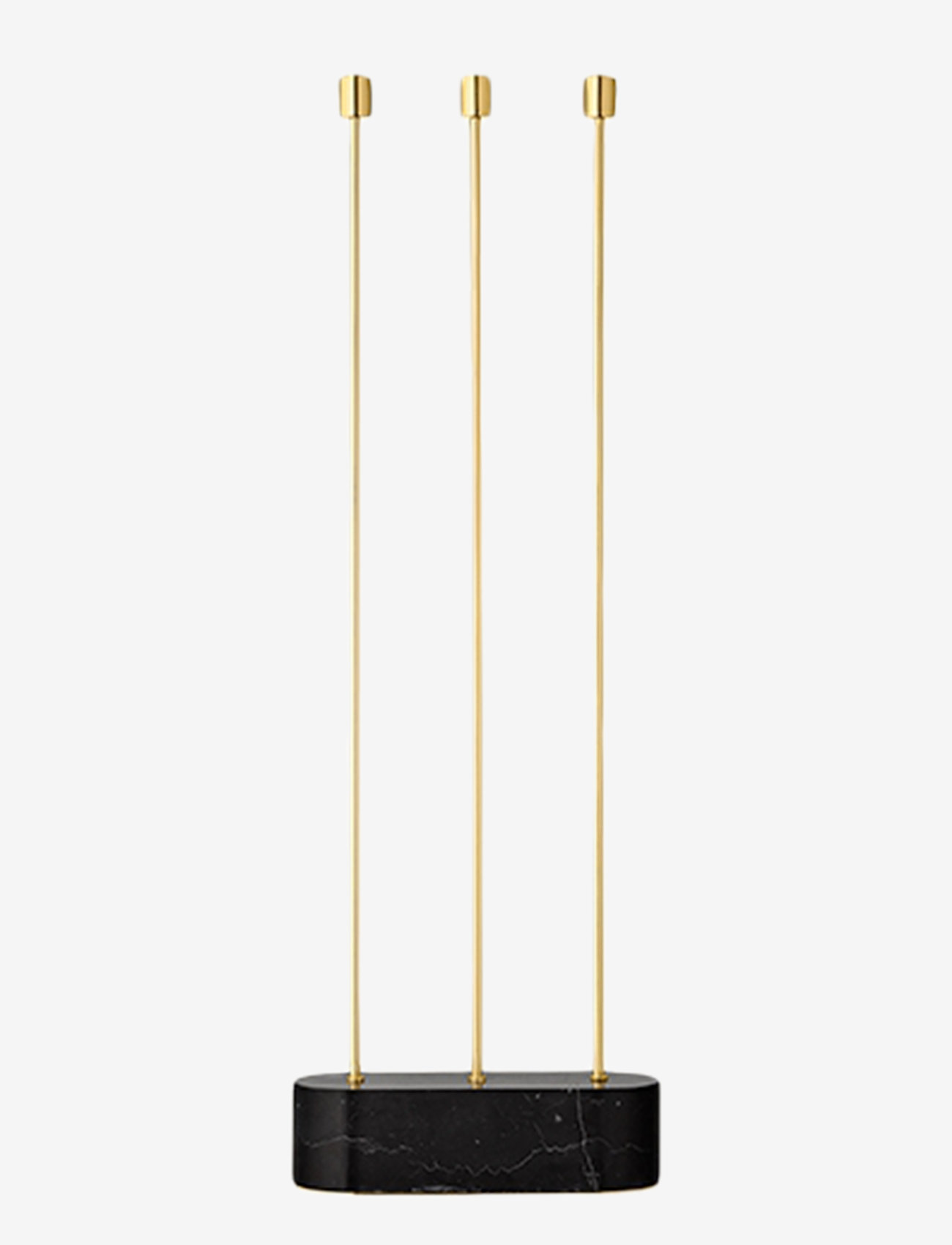 AYTM - GRASIL floor candle holder - verjaardagscadeaus - black/gold - 0