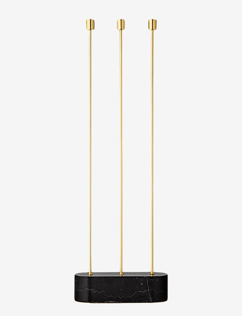 AYTM - GRASIL floor candle holder - küünlaalused ja küünlajalad - black/gold - 0