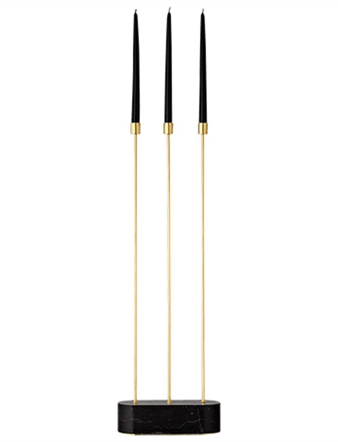 AYTM - GRASIL gulv lysestage - køb efter pris - black/gold - 1