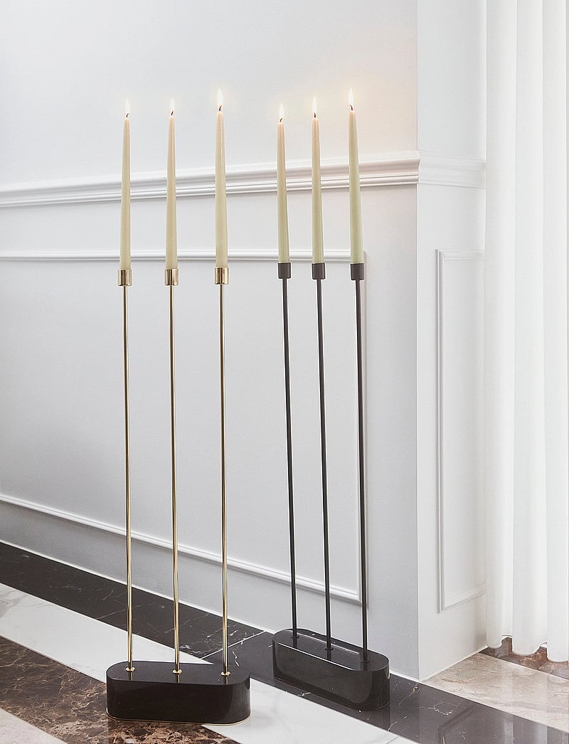 AYTM - GRASIL floor candle holder - küünlaalused ja küünlajalad - black/gold - 3