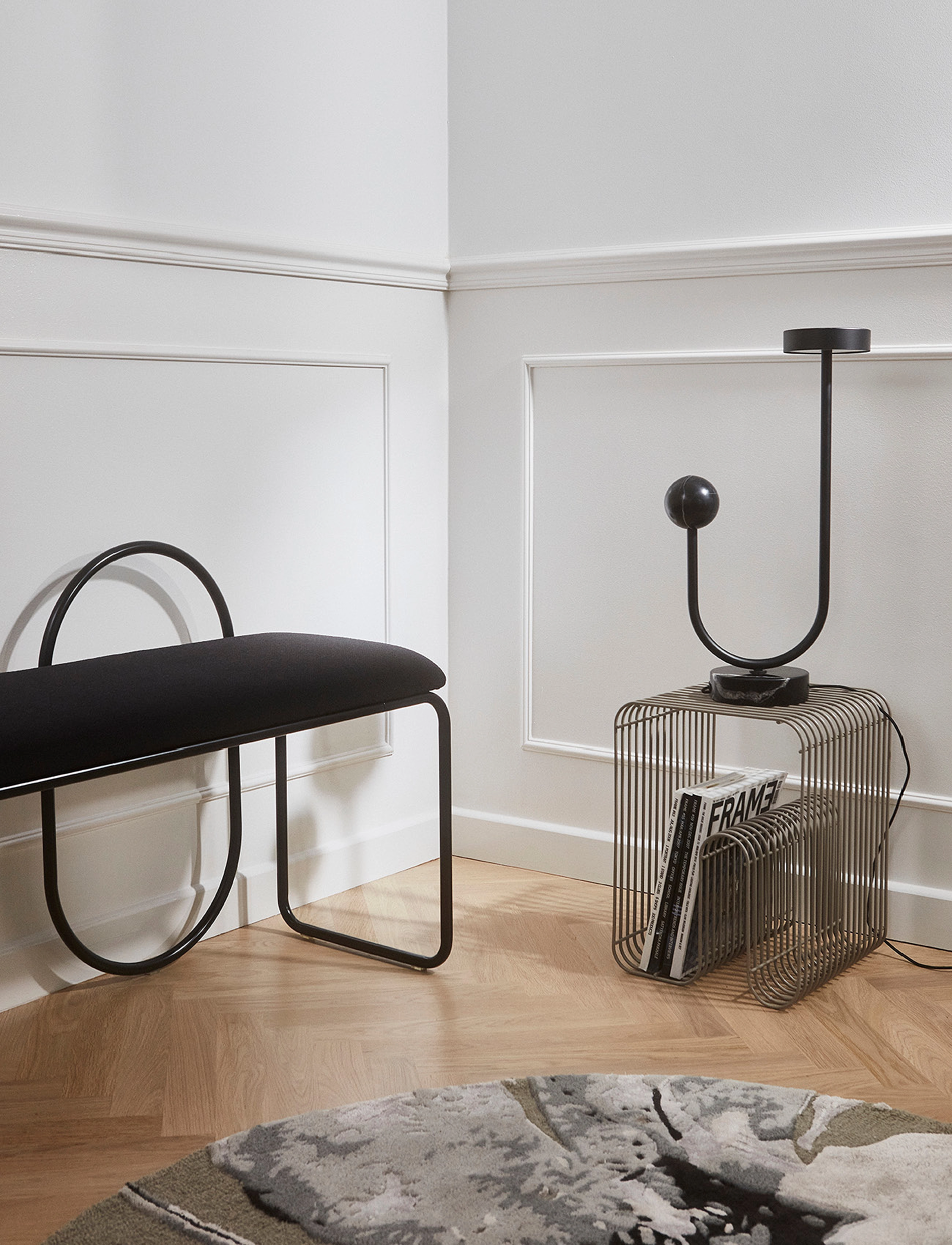 AYTM - ANGUI bench - pallar & bänkar - anthracite bouclÉ - 5
