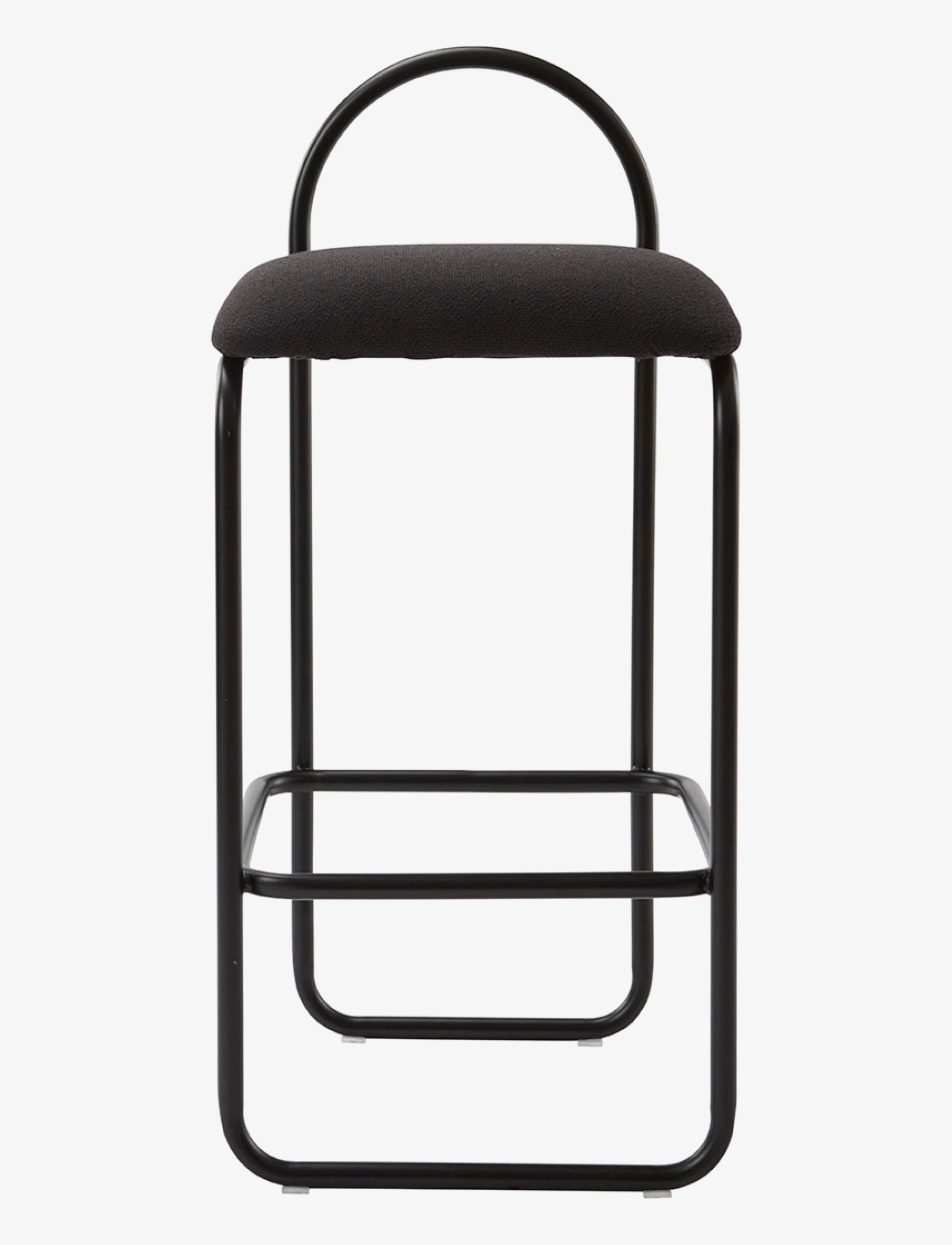 AYTM ANGUI bar chair - Stühle & Hocker - ANTHRACITE BOUCLÉ / black