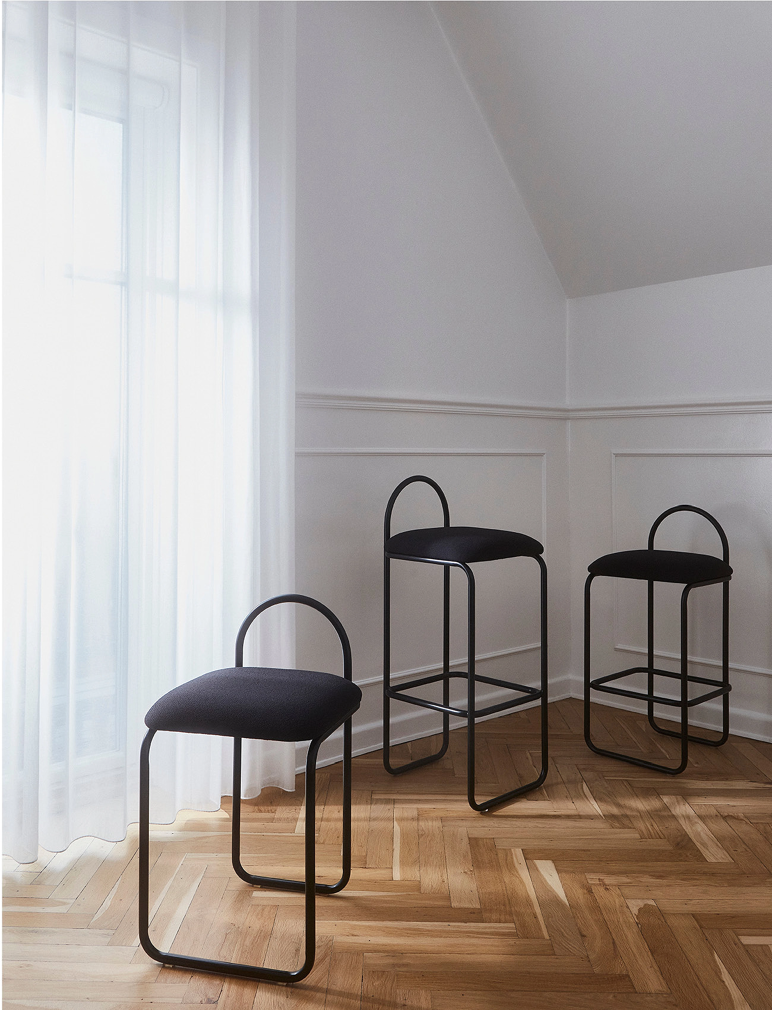 AYTM - ANGUI bar chair - baaritoolid - anthracite bouclÉ - 4