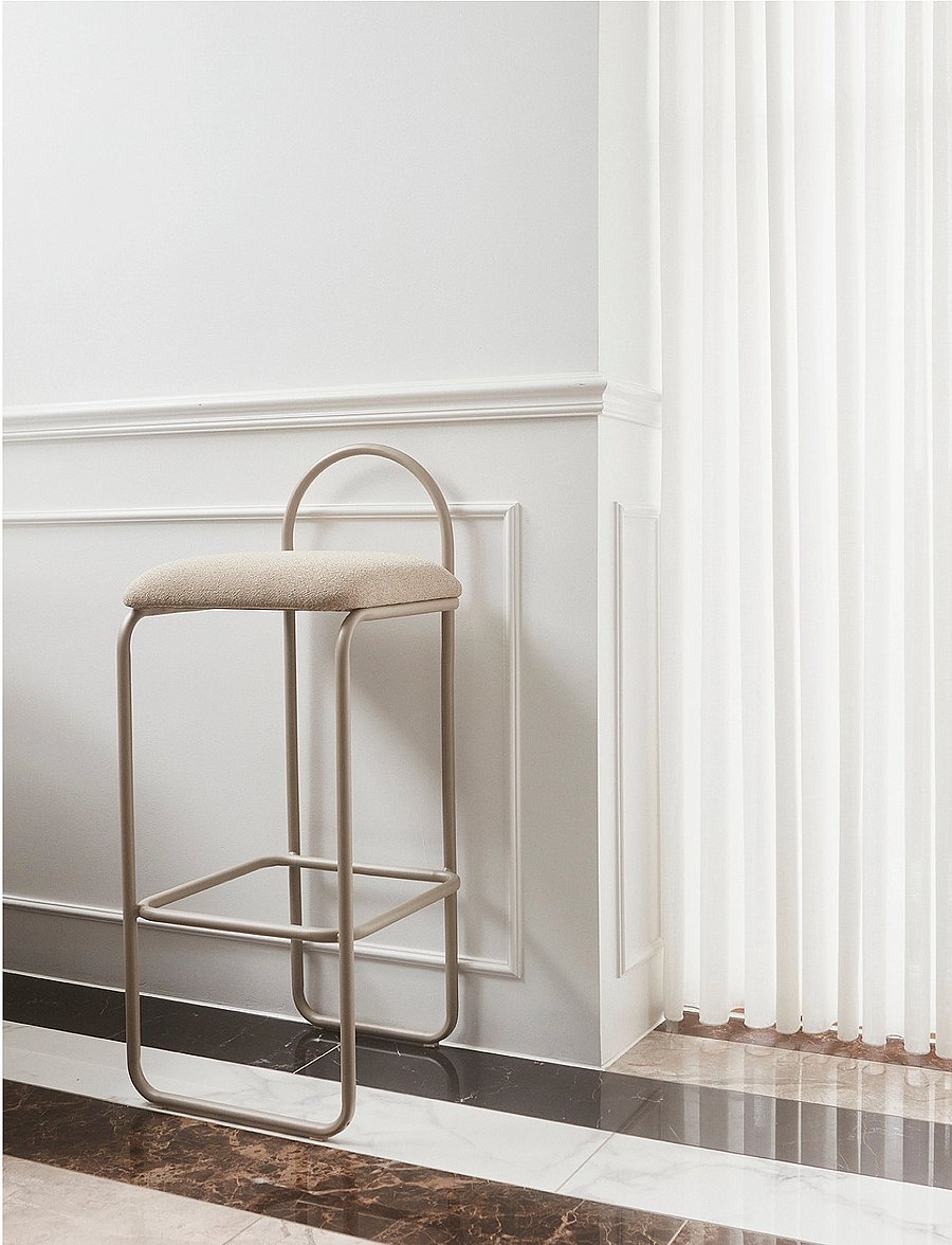 AYTM - ANGUI bar chair - baaritoolid - taupe bouclÉ - 0
