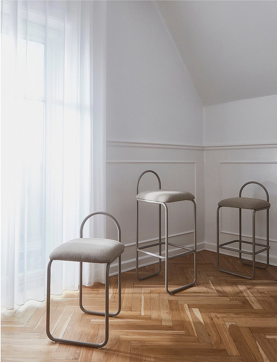AYTM - ANGUI bar chair - baaritoolid - taupe bouclÉ - 5